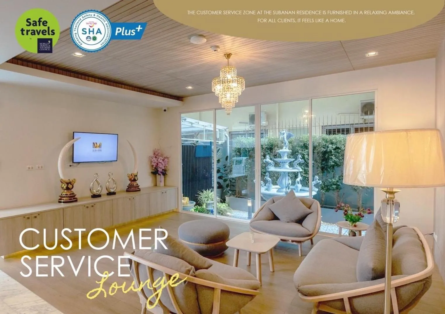 Communal lounge/ TV room in SUBANAN Residence - SHA Extra Plus Certified