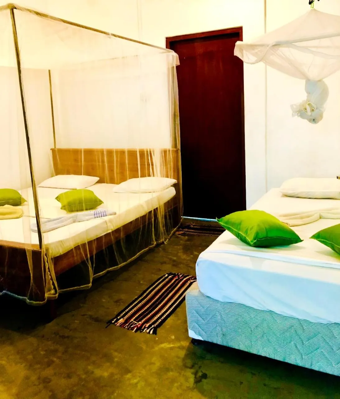 Bed in Lucky Sea Beach Hotel