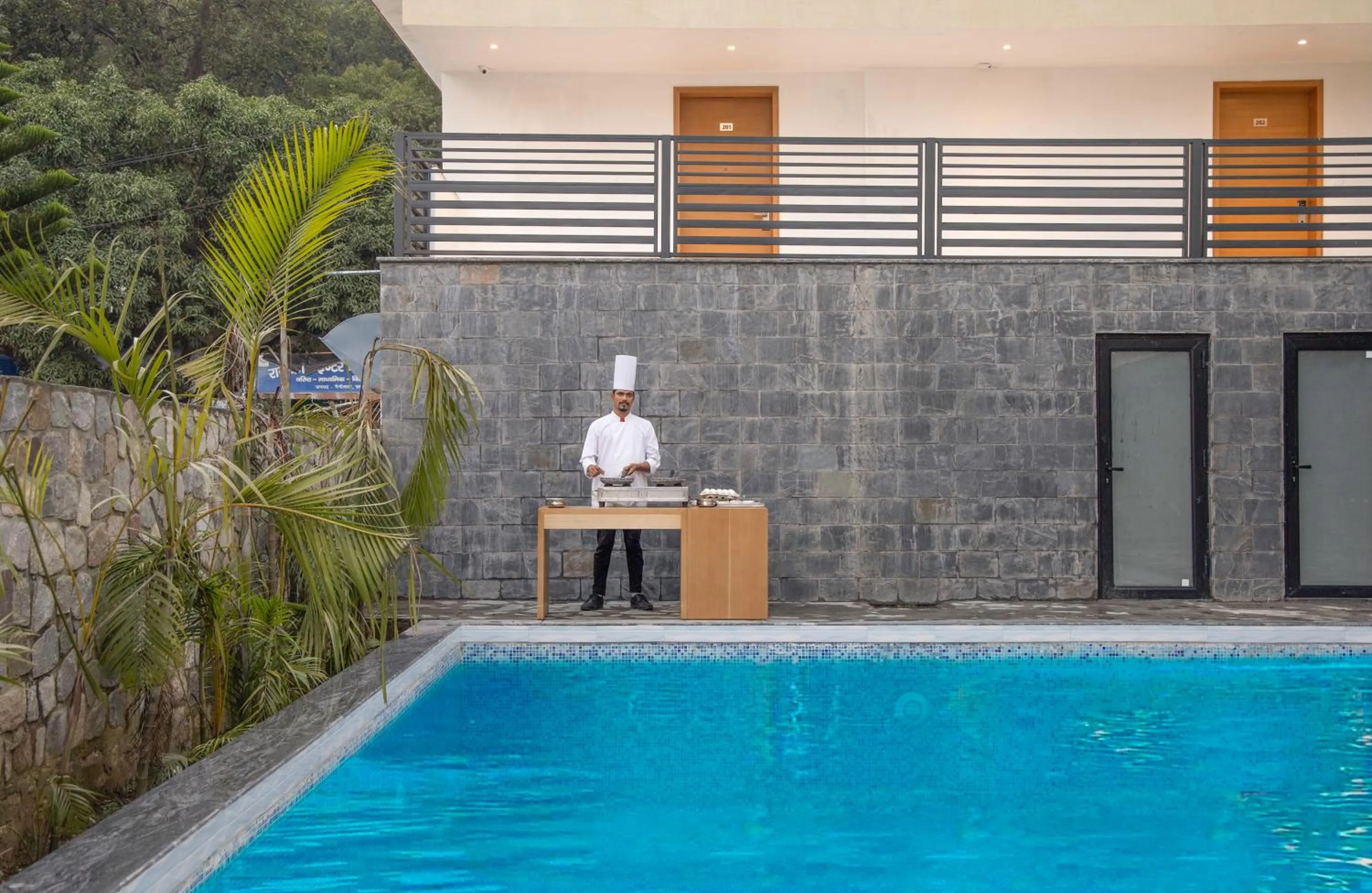 Pool view in Iris Lite Corbett