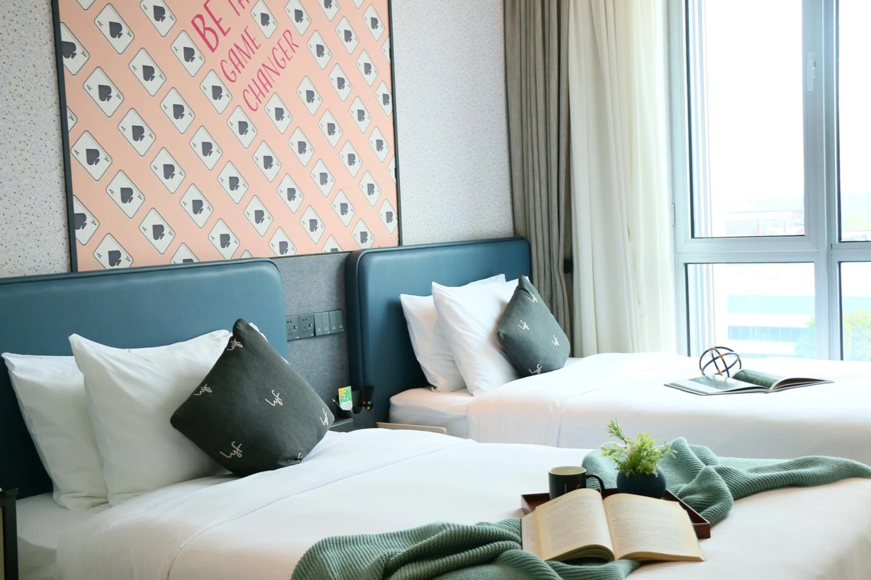 Bedroom, Bed in lyf by Ascott Hongqiao Shanghai NECC