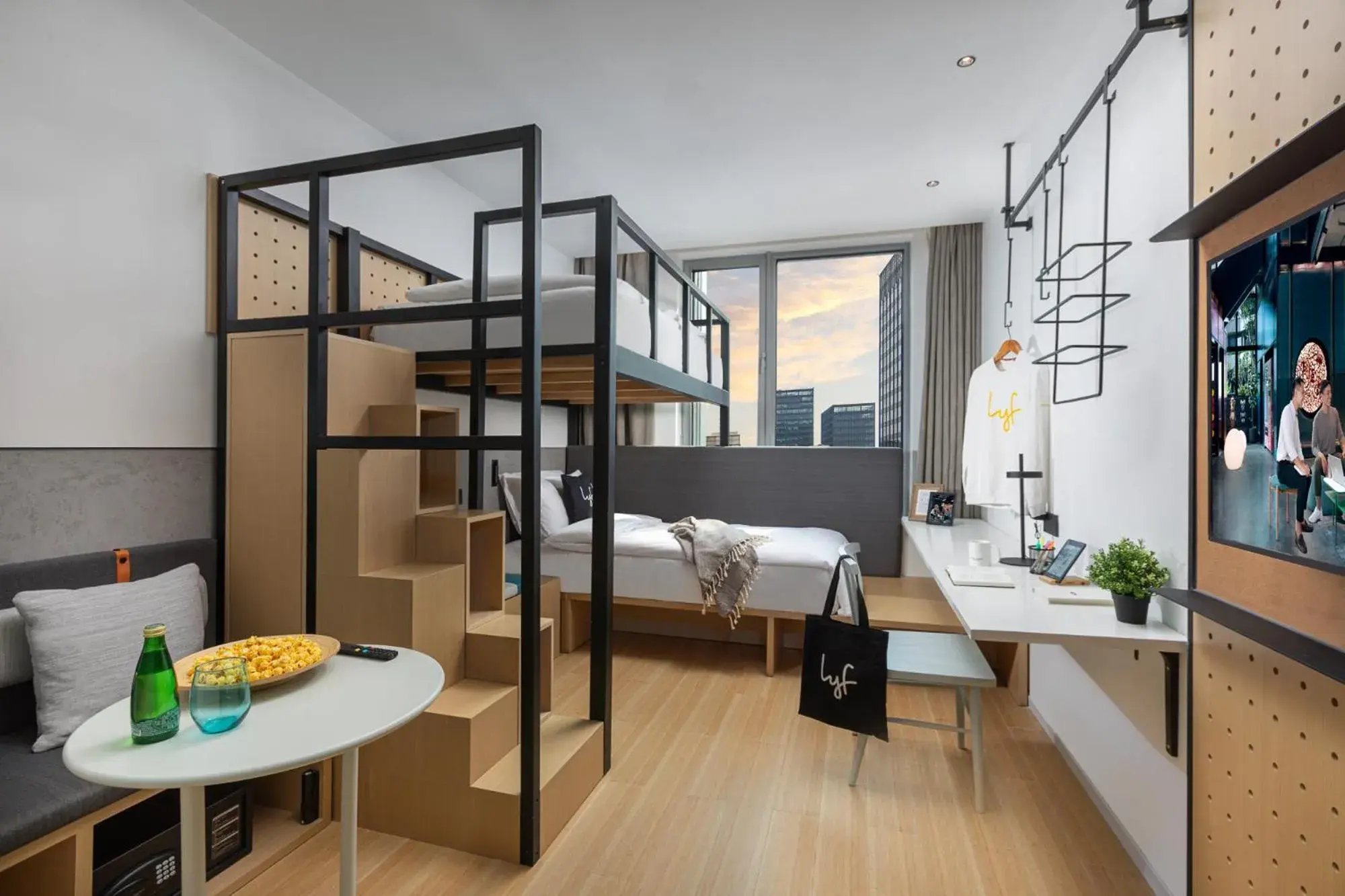 Double or Twin Room with Bathroom in lyf by Ascott Hongqiao Shanghai NECC Double or Twin Room with Bathroom in lyf by Ascott Hongqiao Shanghai NECC