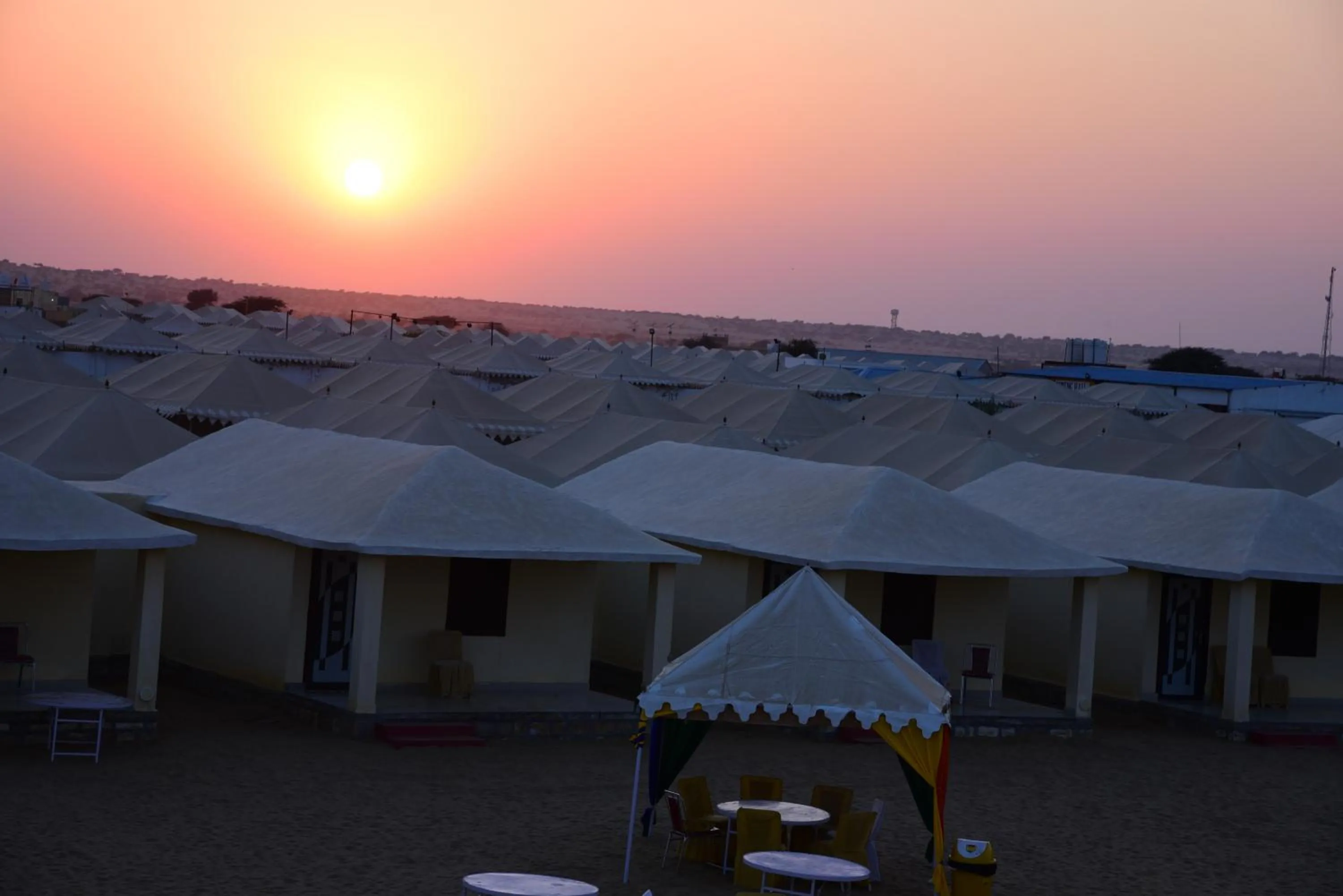 Sunrise in Garh Rajputana camp