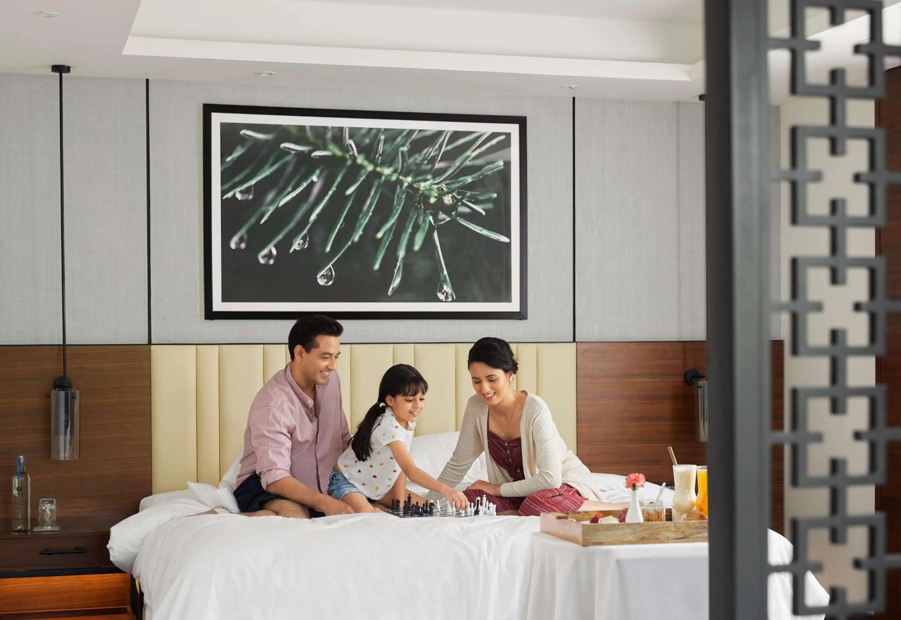 Bed in Hyatt Regency Dehradun Resort and Spa