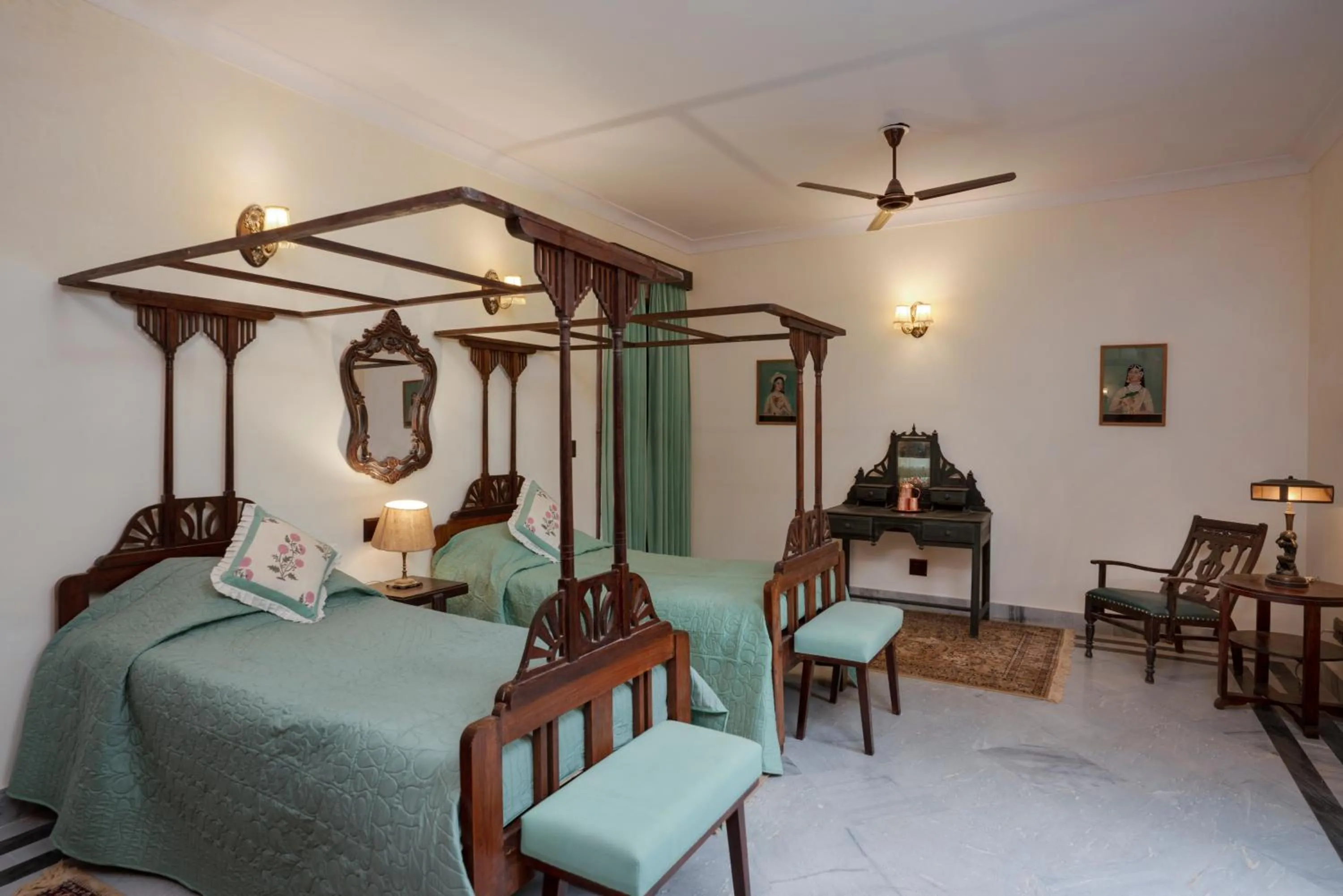 Bed in ama Stays & Trails Kothi Umednagar, Jodhpur