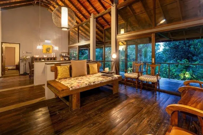 Balcony/Terrace in amã Stays & Trails - The Old Cattleshed, Wayanad