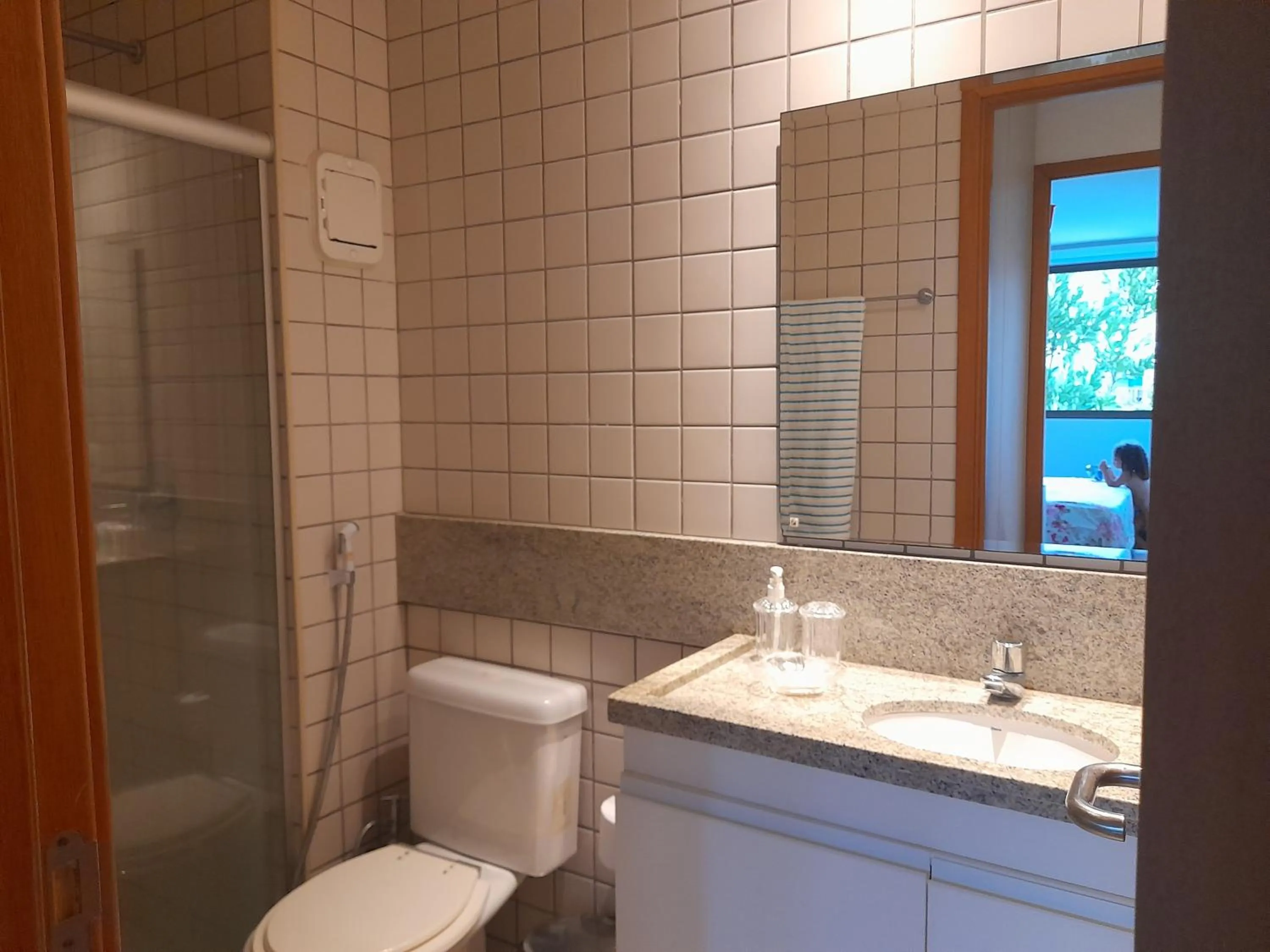 Bathroom in Aconchegante Flat em condomínio na beira mar de Muro Alto - Malawi Beach Resort