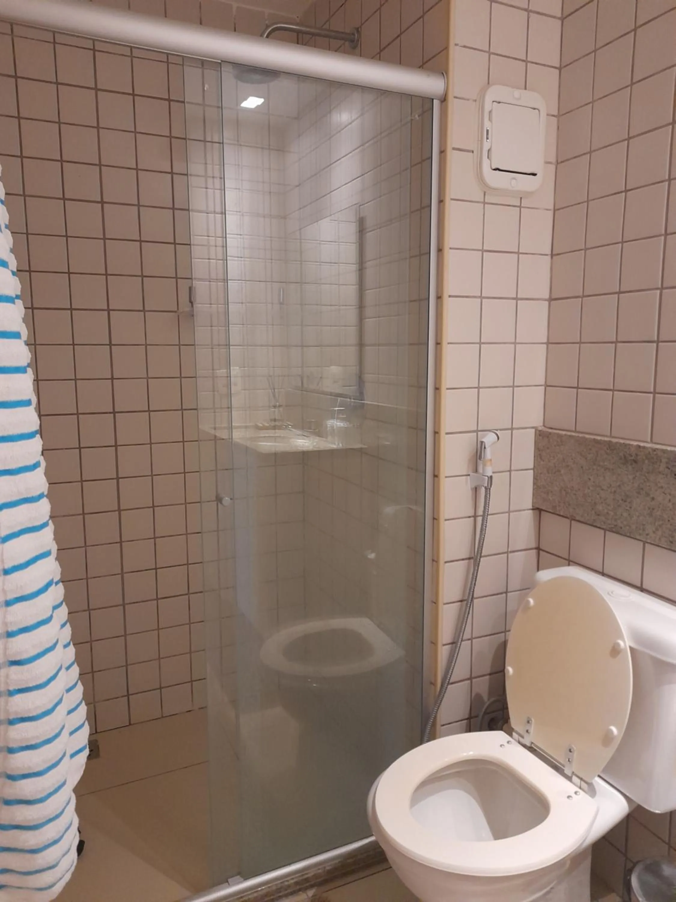 Bathroom in Aconchegante Flat em condomínio na beira mar de Muro Alto - Malawi Beach Resort