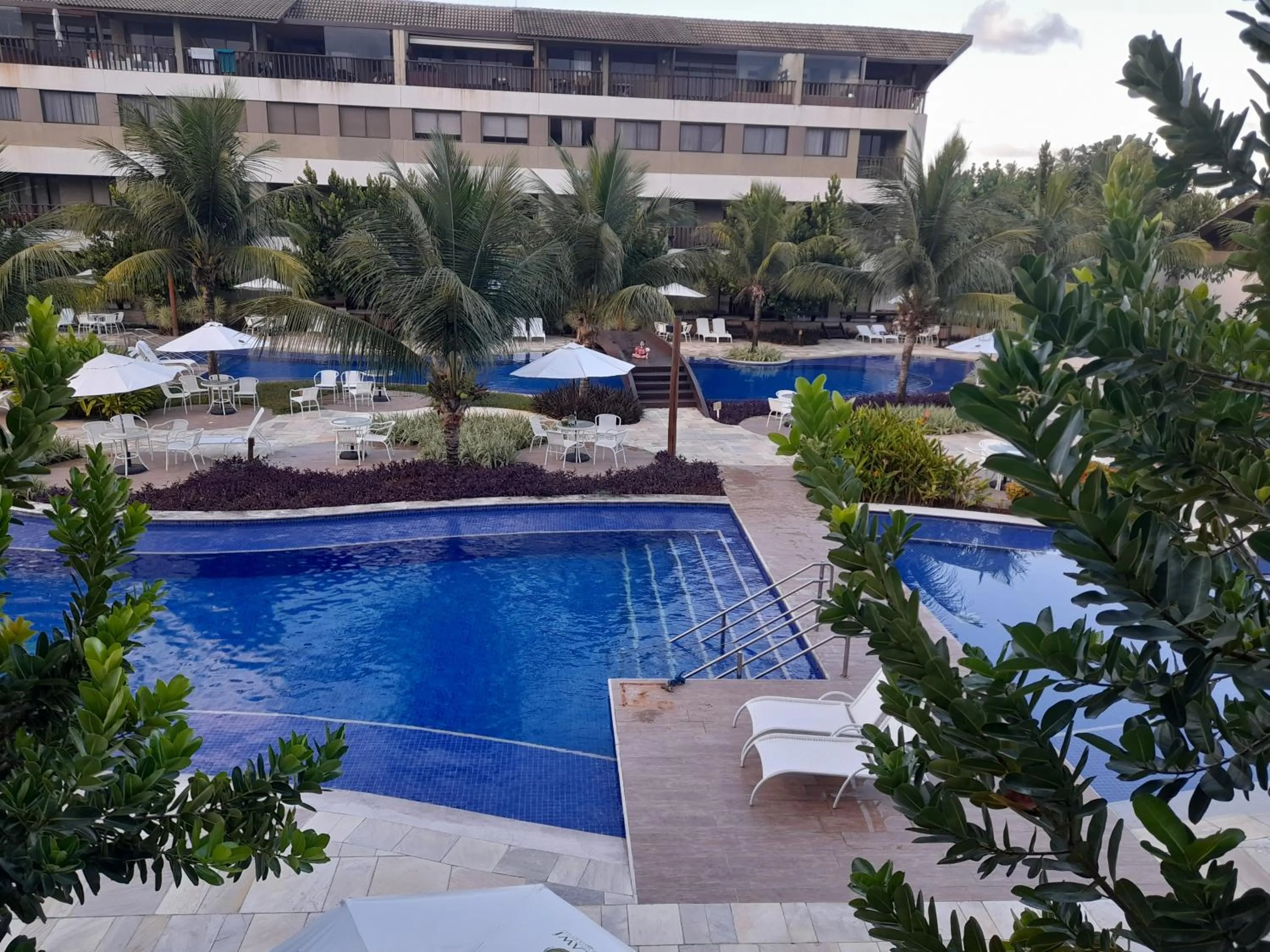 Pool view in Aconchegante Flat em condomínio na beira mar de Muro Alto - Malawi Beach Resort