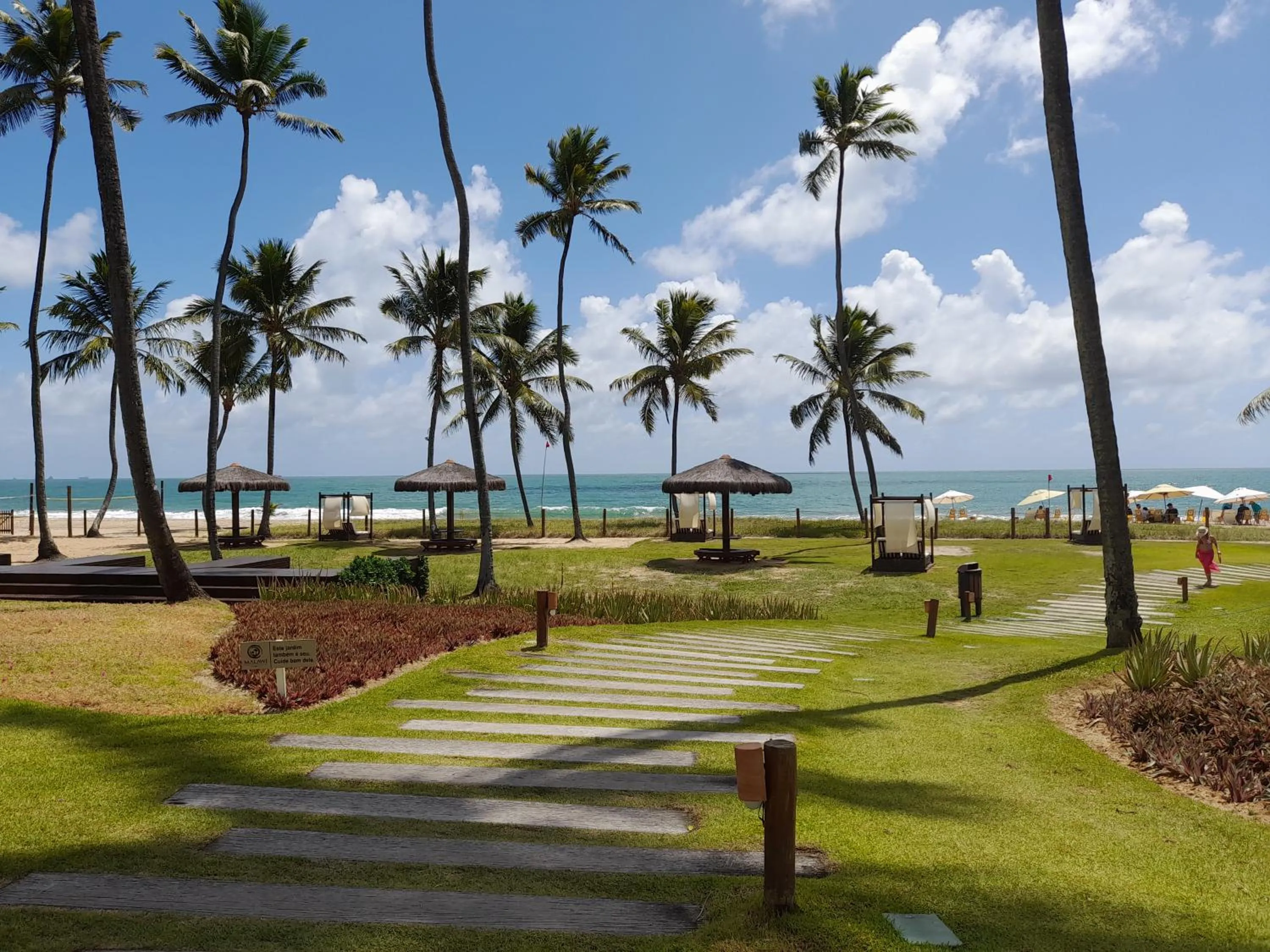 Garden in Aconchegante Flat em condomínio na beira mar de Muro Alto - Malawi Beach Resort