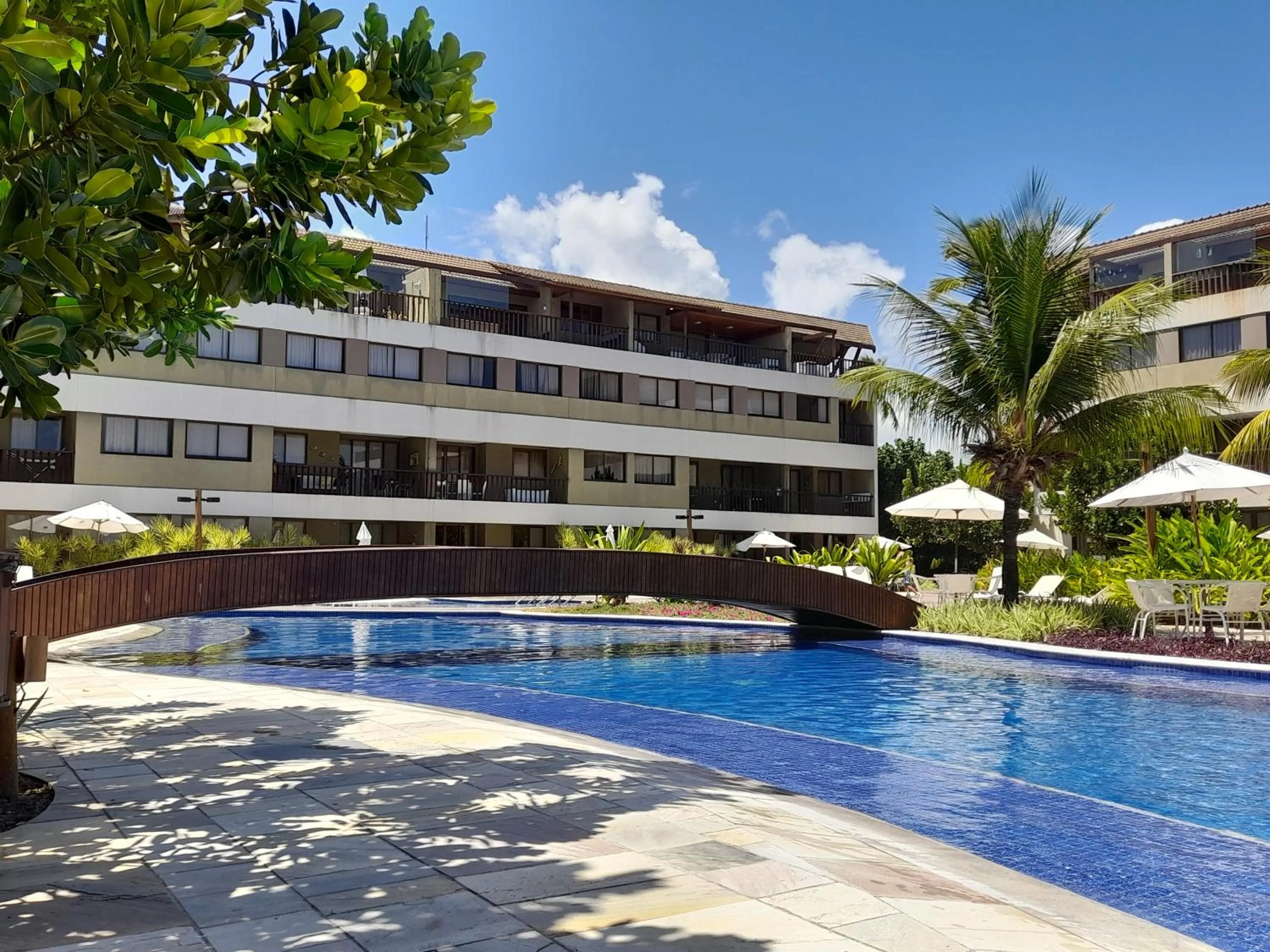 Swimming pool in Aconchegante Flat em condomínio na beira mar de Muro Alto - Malawi Beach Resort