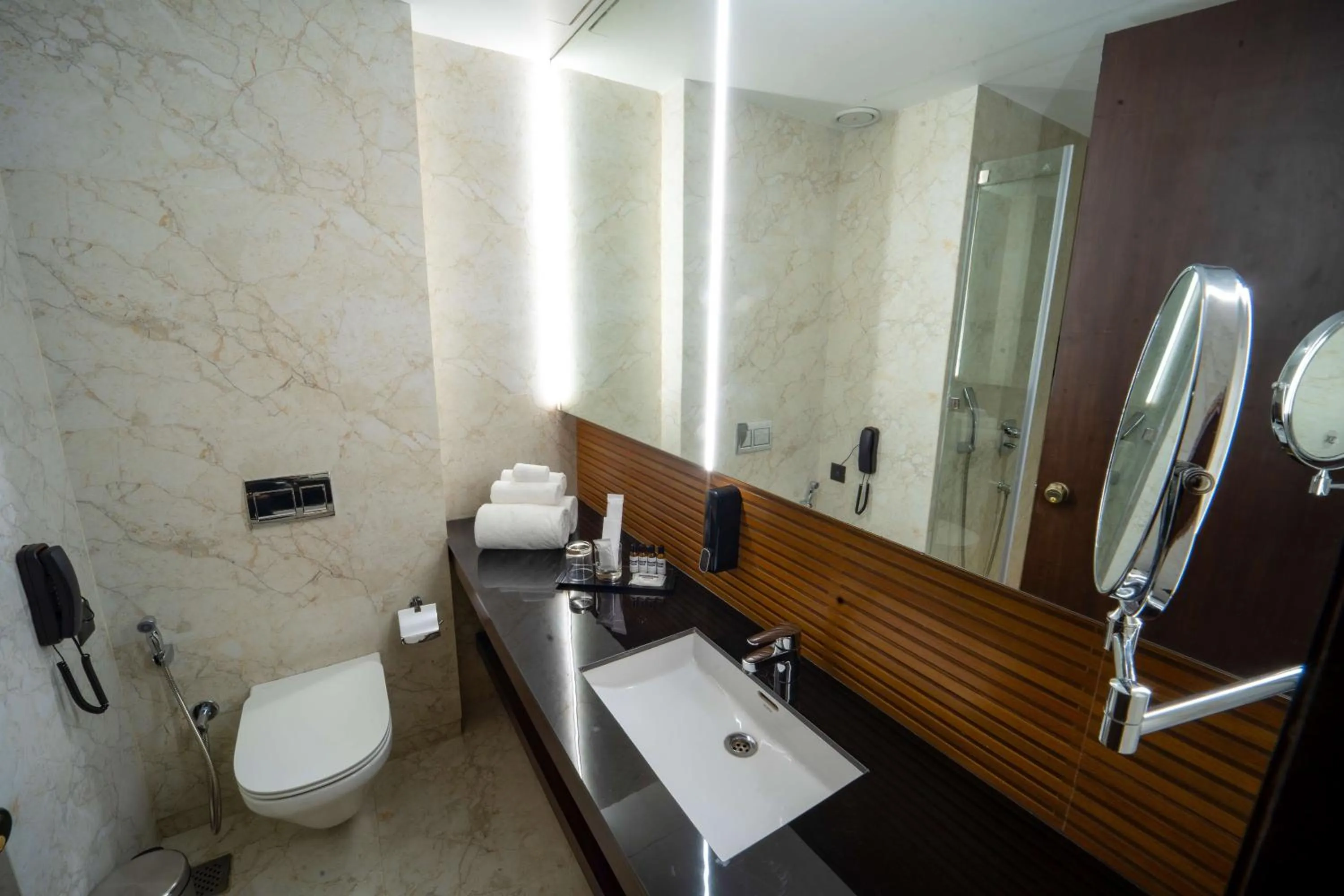 Bathroom in Essentia Luxury Hotel Indore
