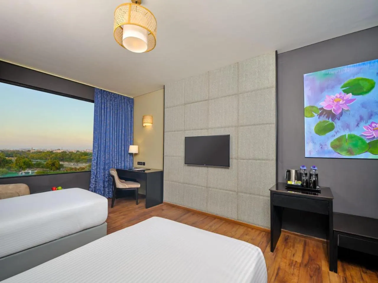 Bedroom, Bed in Essentia Luxury Hotel Indore