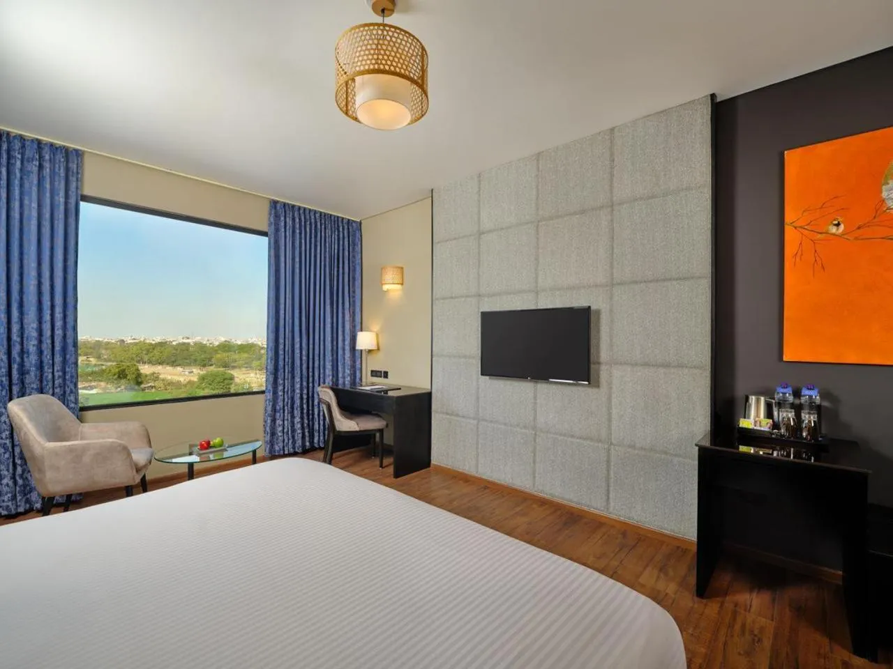 Bedroom, Bed in Essentia Luxury Hotel Indore