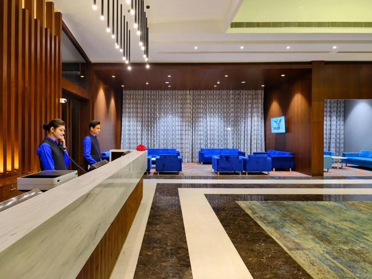 Lobby or reception in Essentia Luxury Hotel Indore