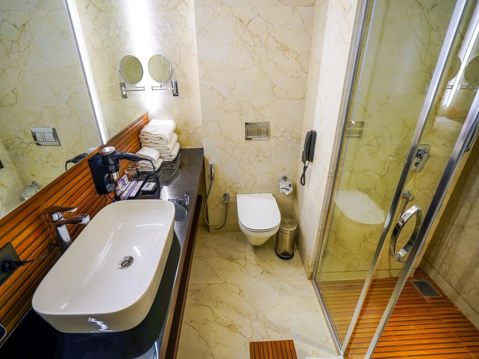 Bathroom in Essentia Luxury Hotel Indore