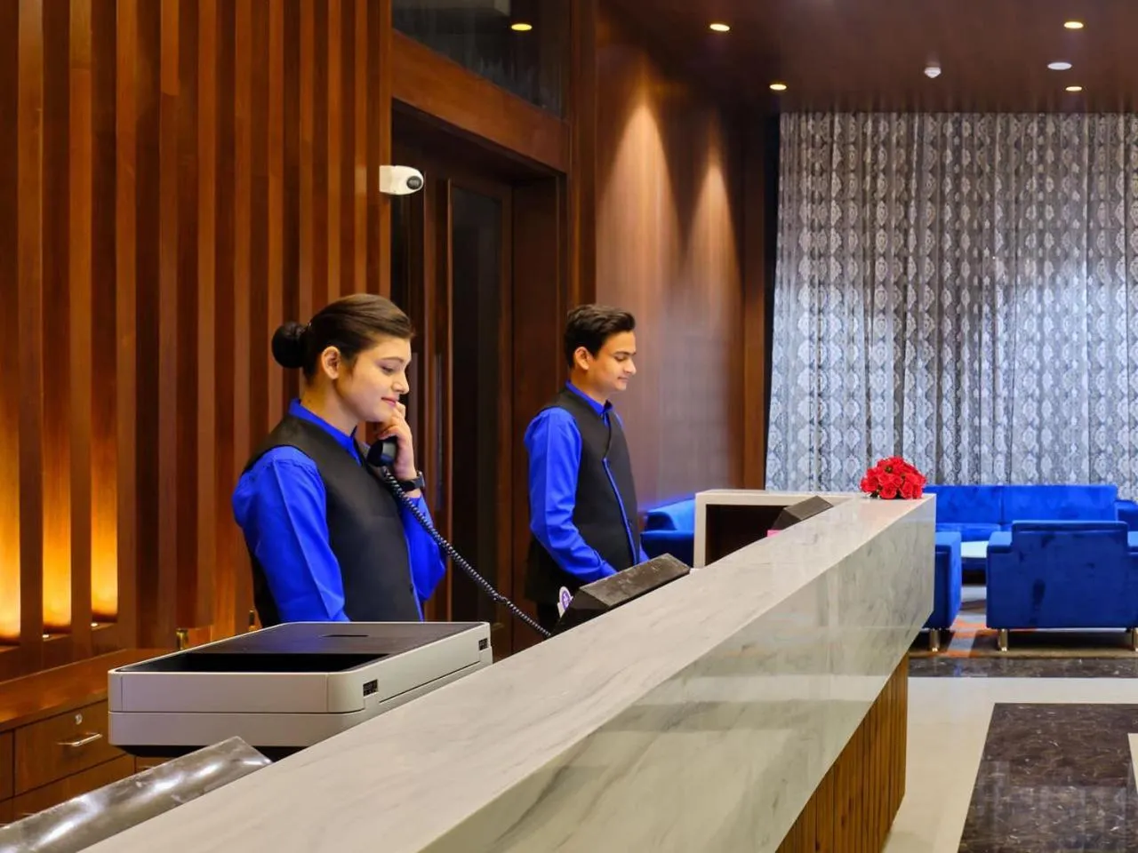 Lobby or reception in Essentia Luxury Hotel Indore