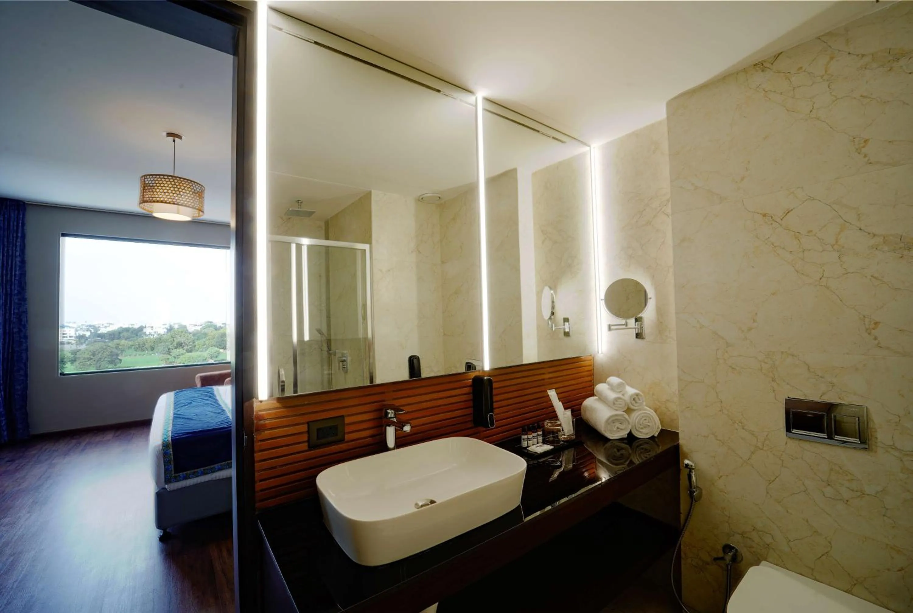 Bathroom in Essentia Luxury Hotel Indore