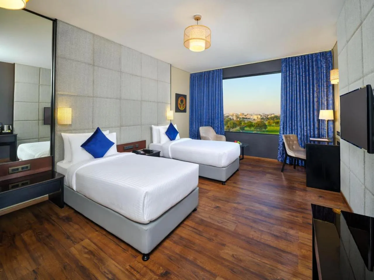 Bedroom, Bed in Essentia Luxury Hotel Indore