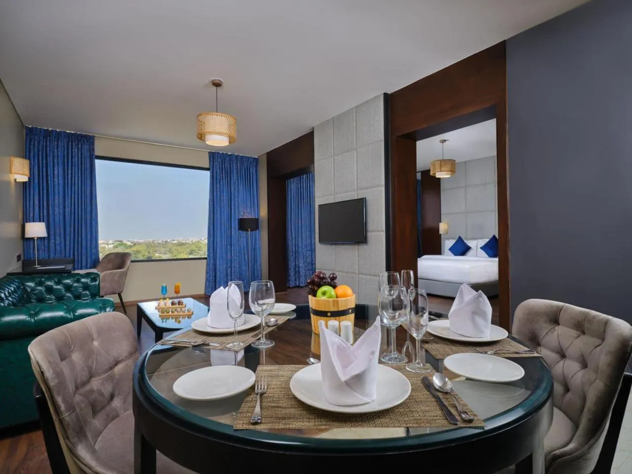 Living room in Essentia Luxury Hotel Indore