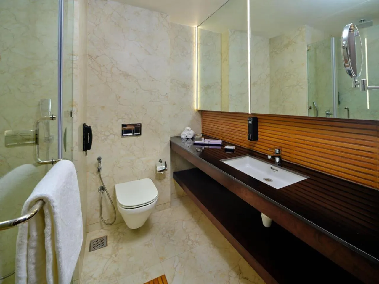 Bathroom in Essentia Luxury Hotel Indore