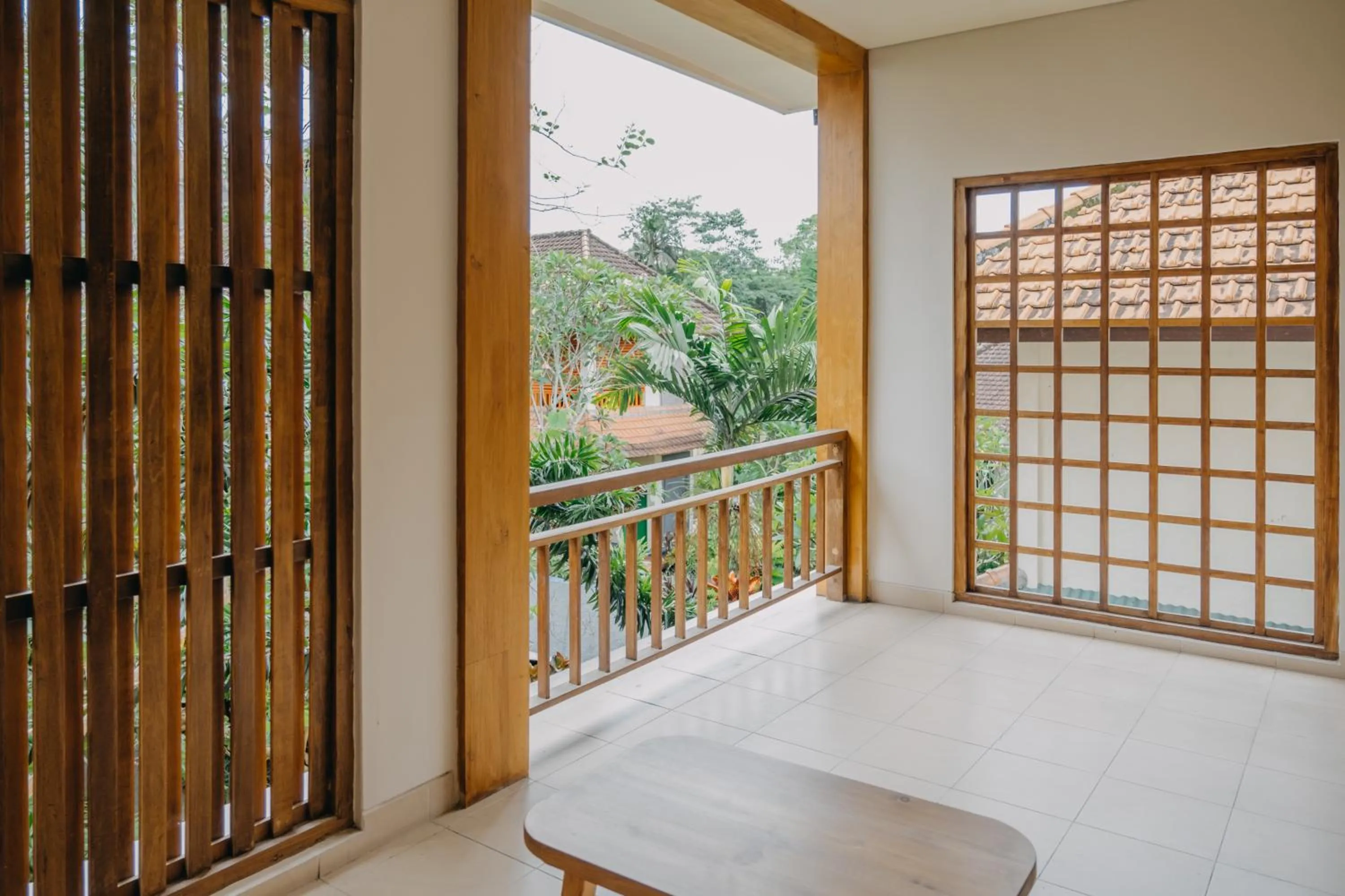 Balcony/Terrace, Bed in Wana Karsa Ubud Hotel