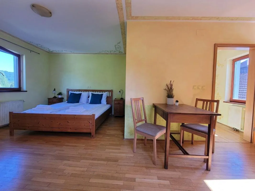 Bed in Krka River Lodge