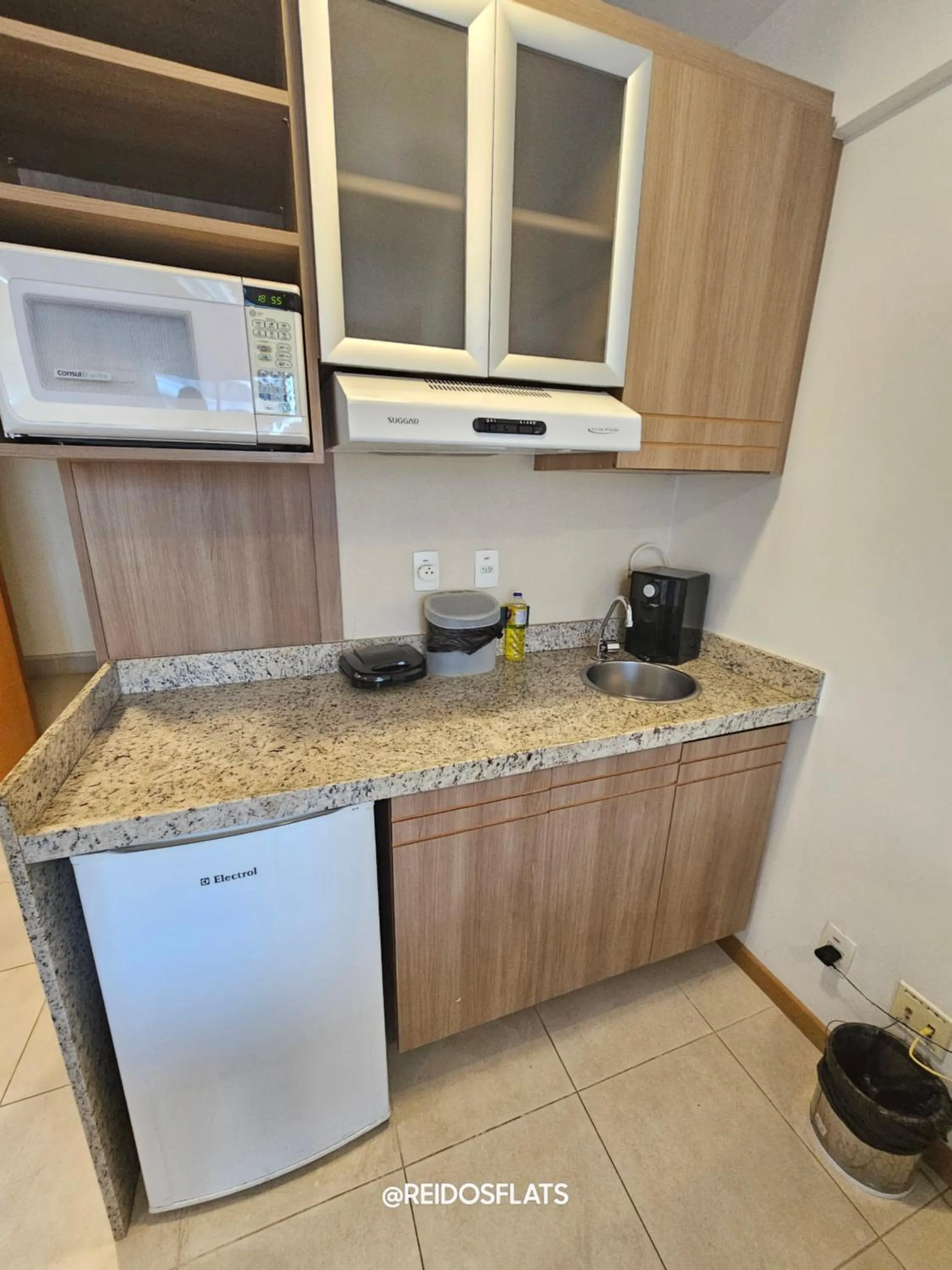 Kitchen or kitchenette in Flat Saint Moritz Express By Rei dos Flats