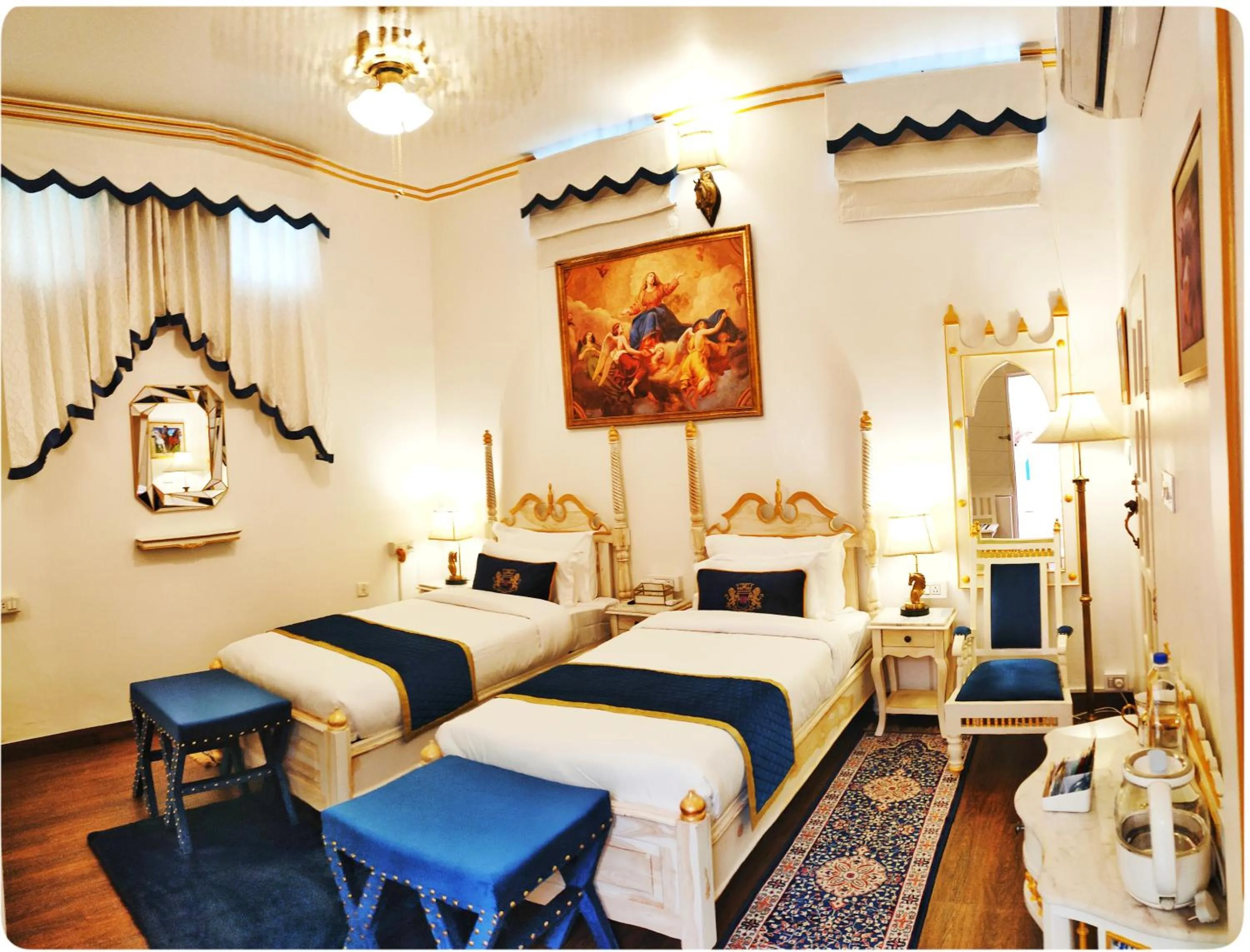 Bed in The Royal Hermitage - Best Luxury Boutique Hotel Jaipur