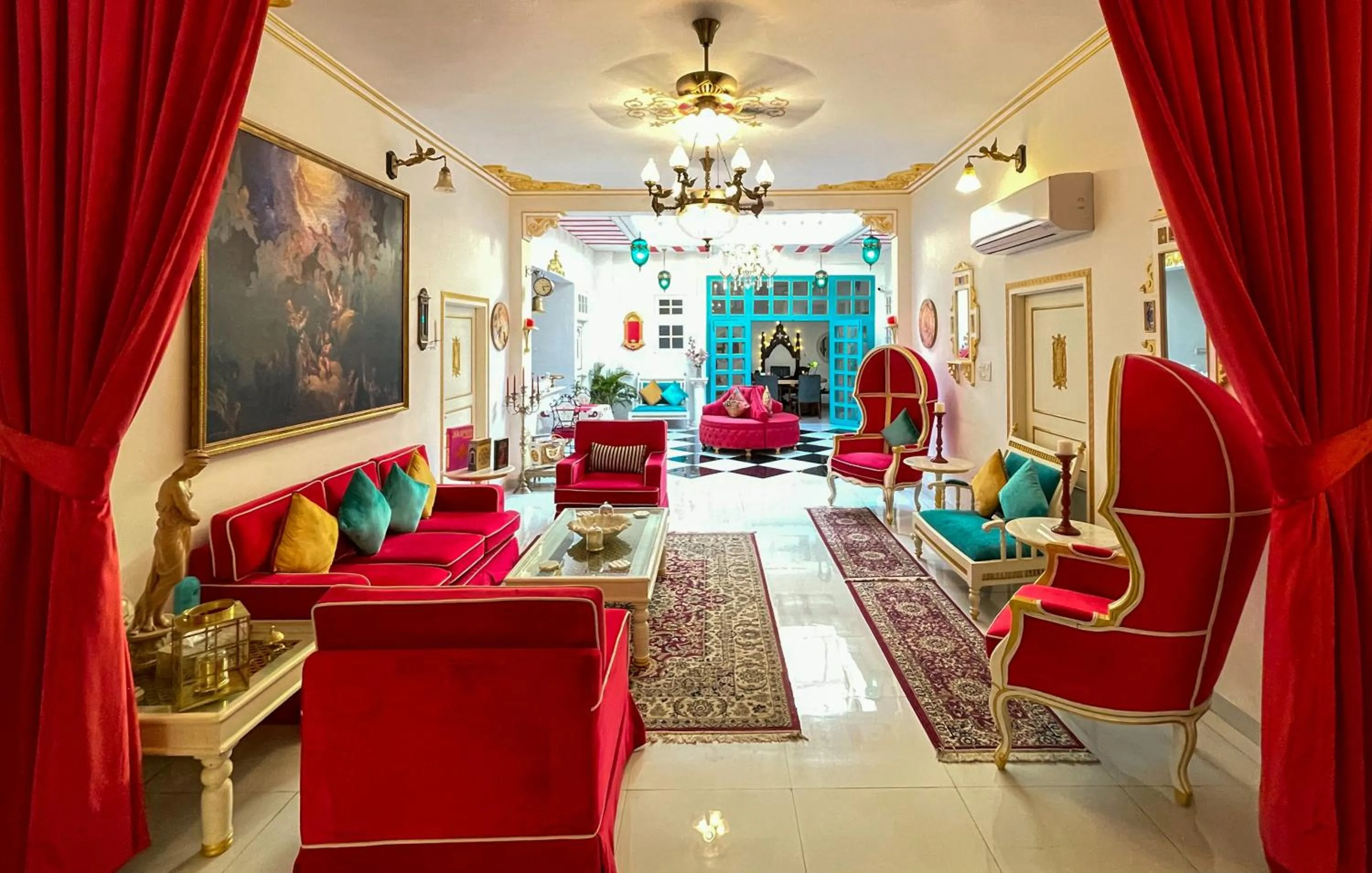 Living room in The Royal Hermitage - Best Luxury Boutique Hotel Jaipur