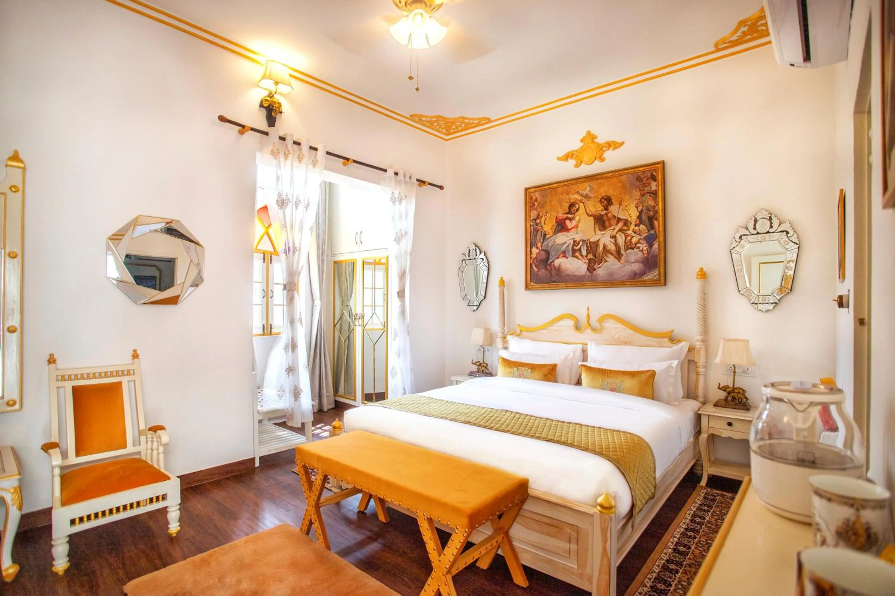 Bed in The Royal Hermitage - Best Luxury Boutique Hotel Jaipur