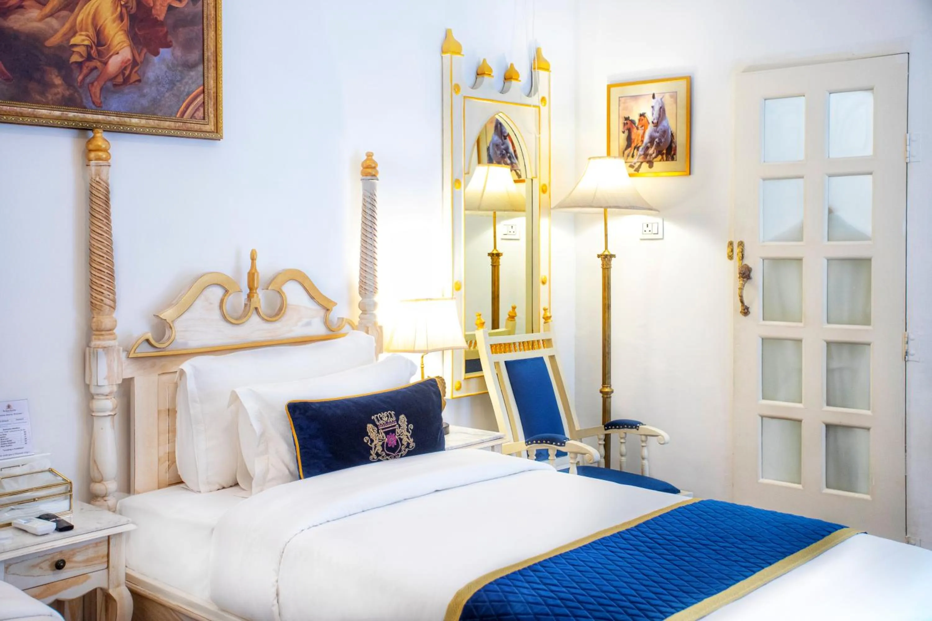 Bed in The Royal Hermitage - Best Luxury Boutique Hotel Jaipur