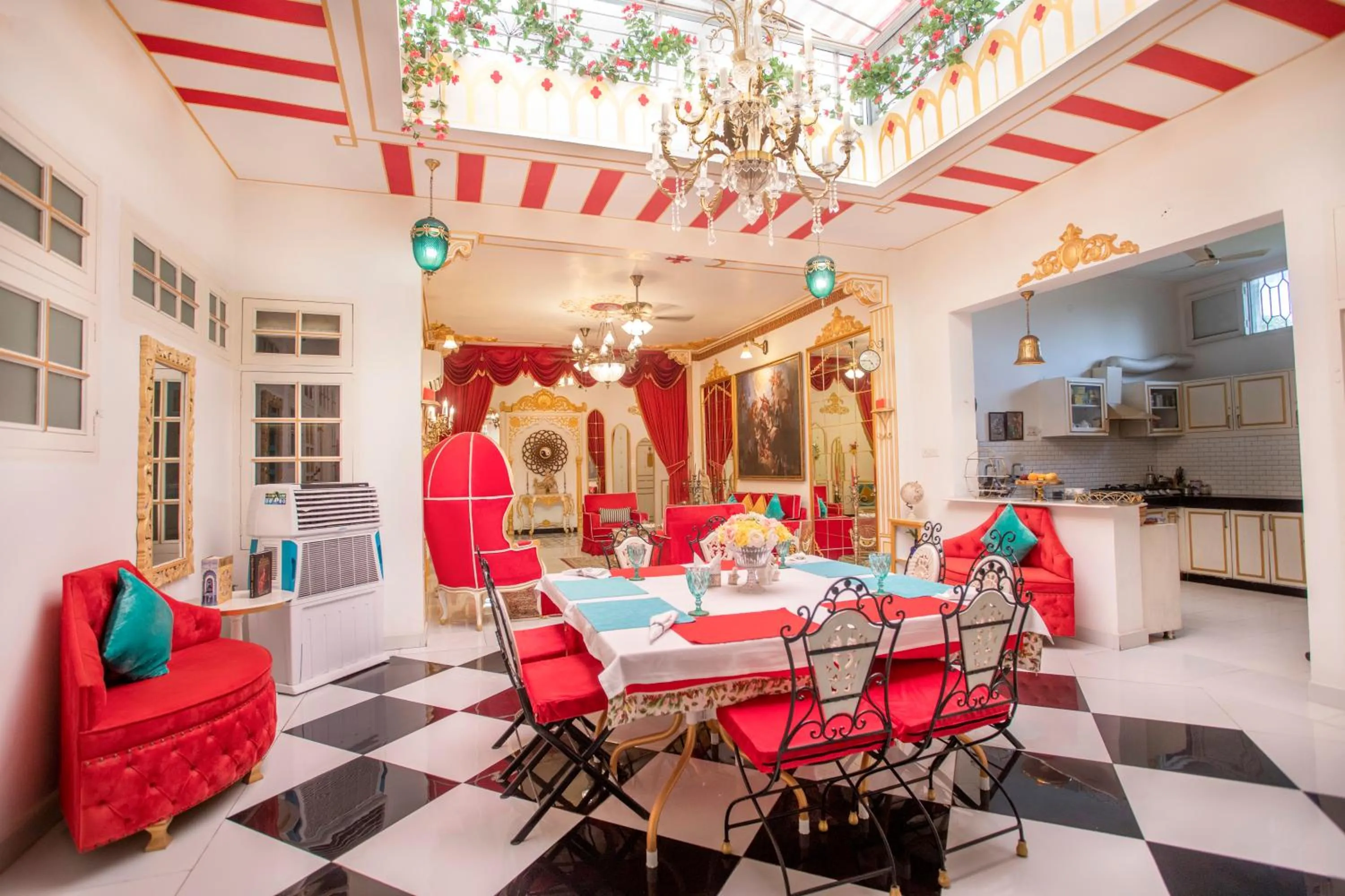 Seating area in The Royal Hermitage - Best Luxury Boutique Hotel Jaipur