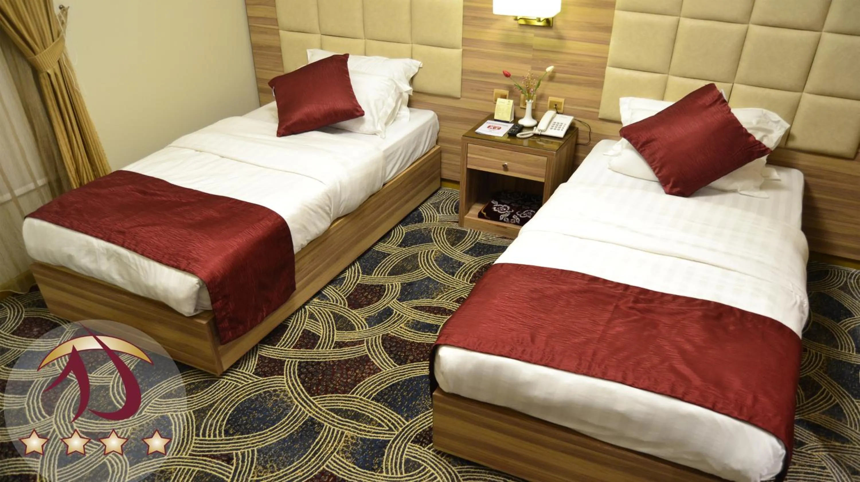 Bed in Roshan Al Azhar Hotel