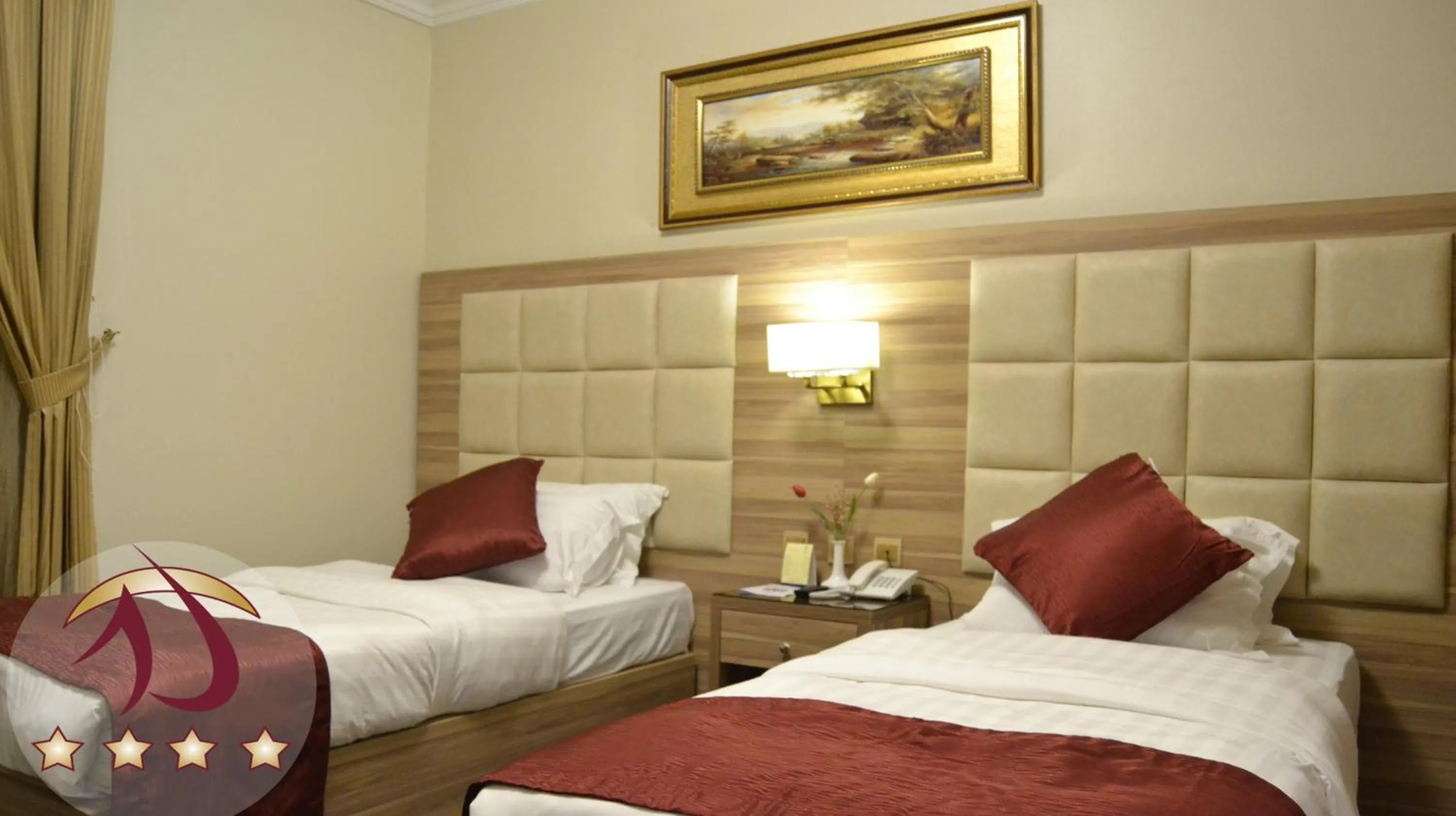 Bed in Roshan Al Azhar Hotel