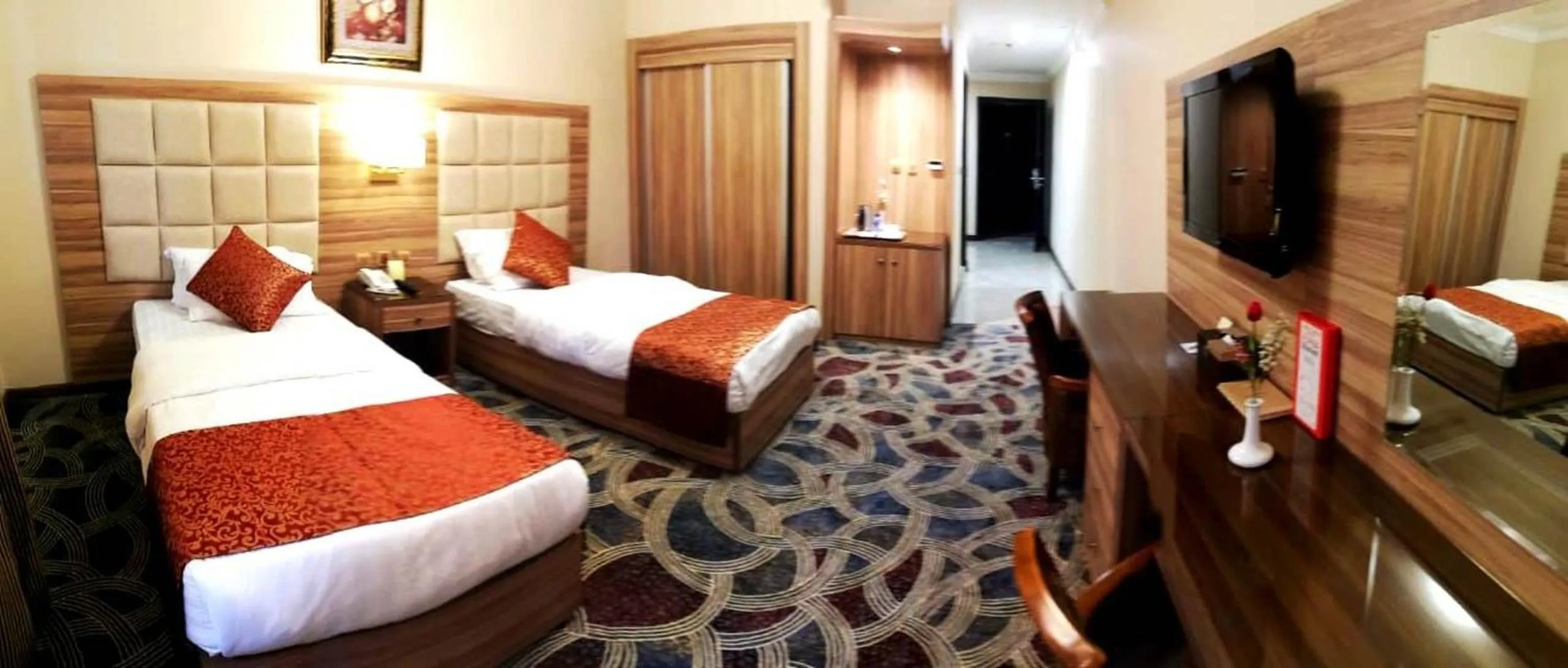 Bed in Roshan Al Azhar Hotel