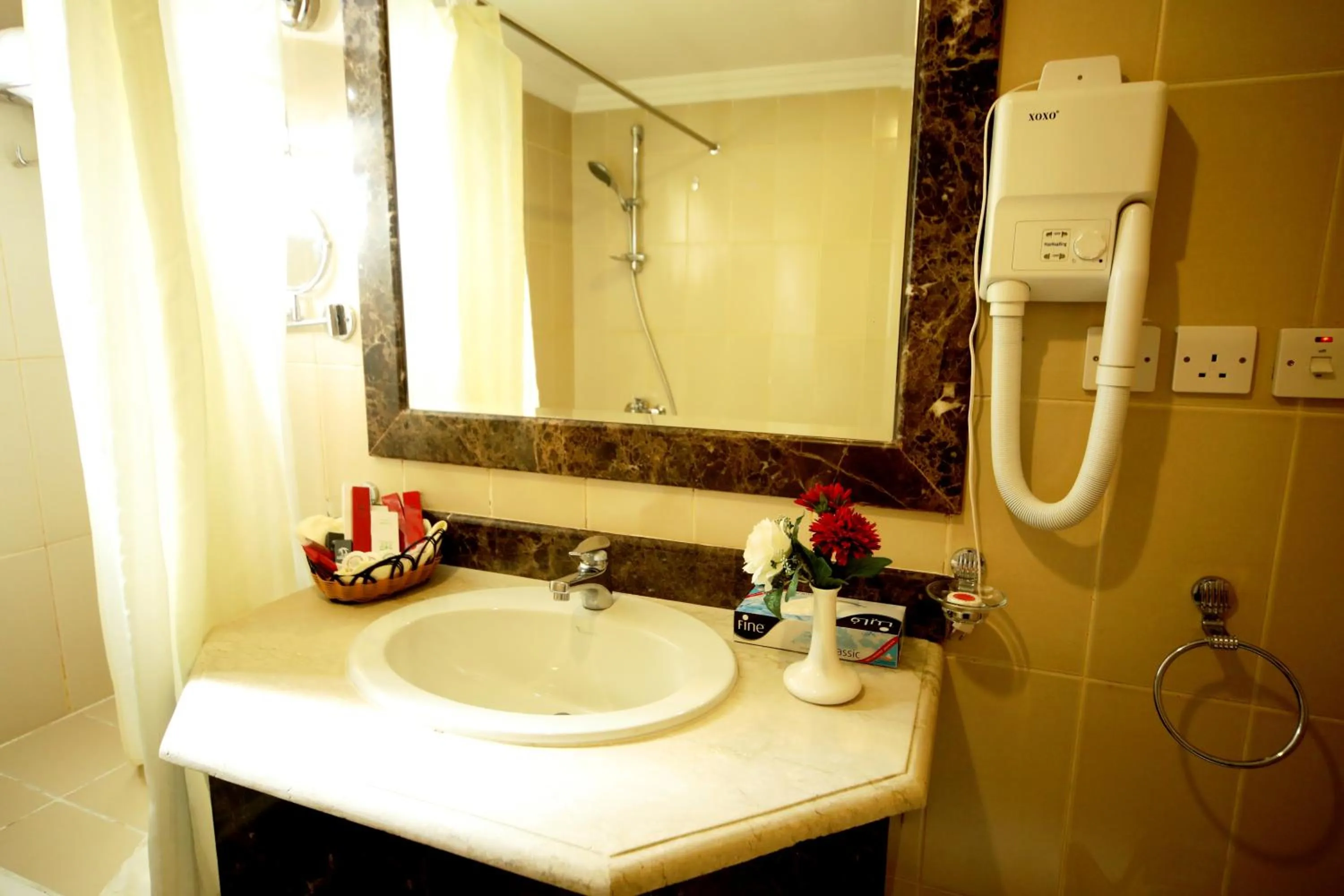 Shower in Roshan Al Azhar Hotel