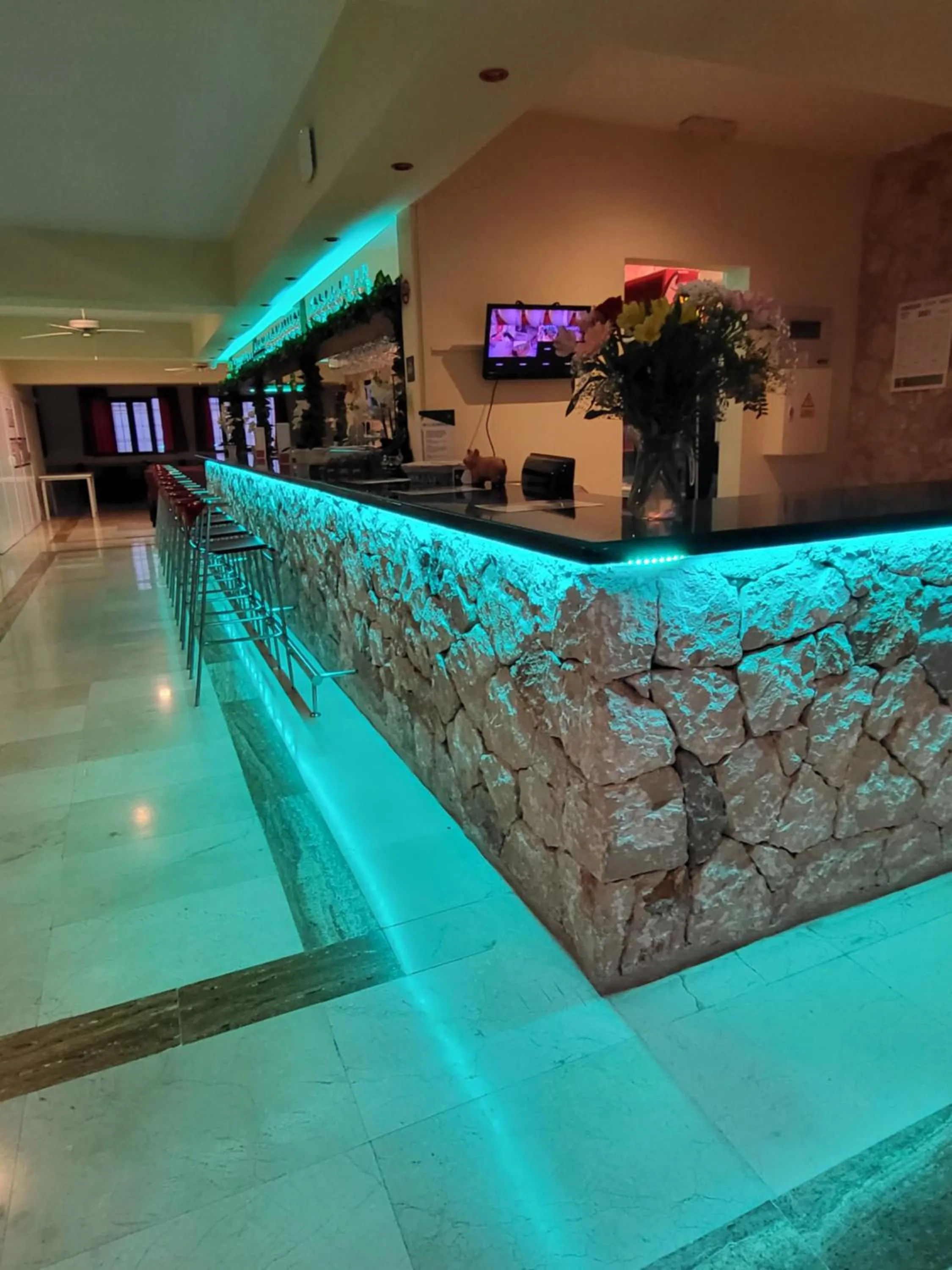 Lobby or reception in Das Hostal