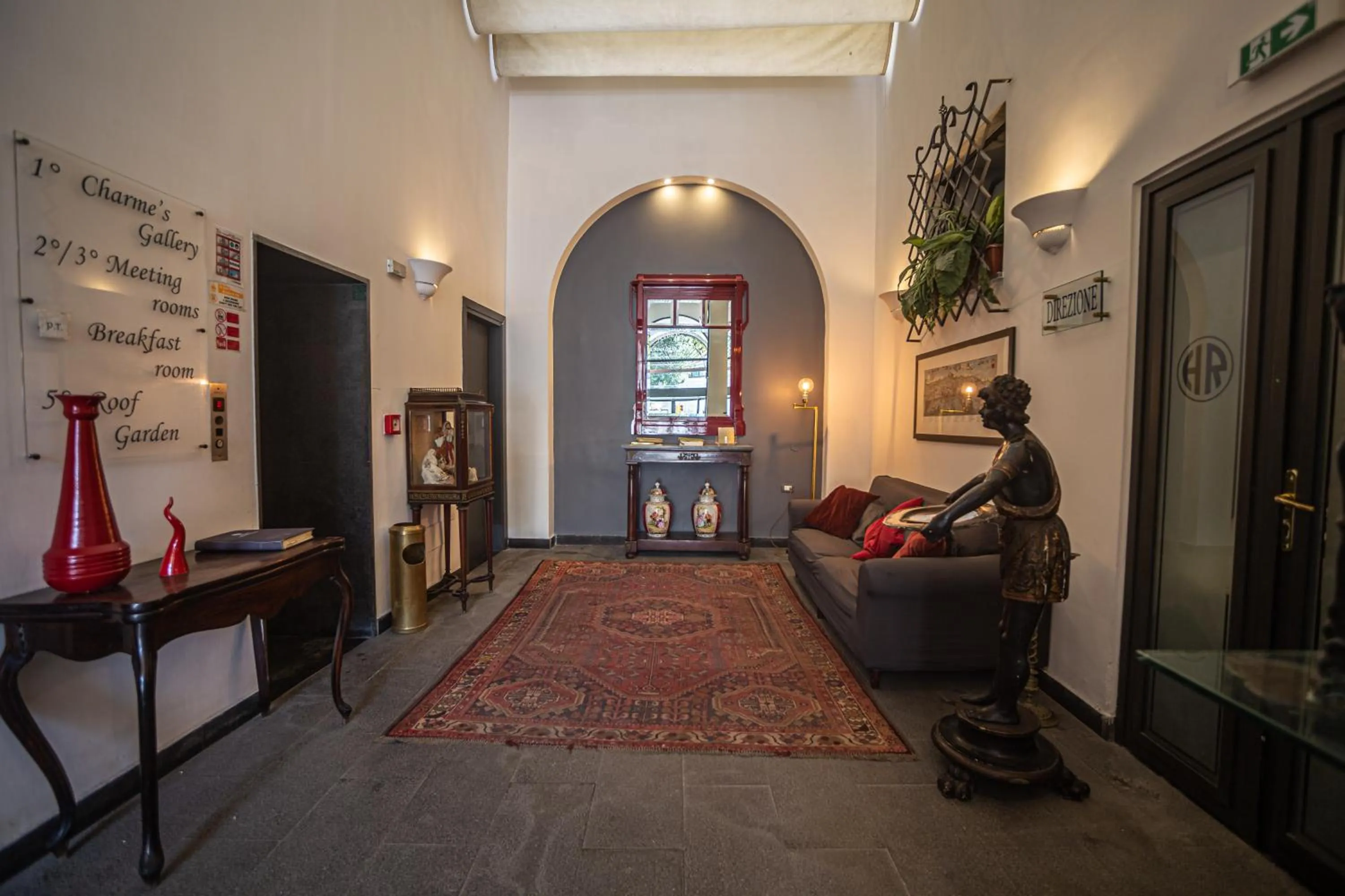 Lobby or reception in Hotel del Real Orto Botanico