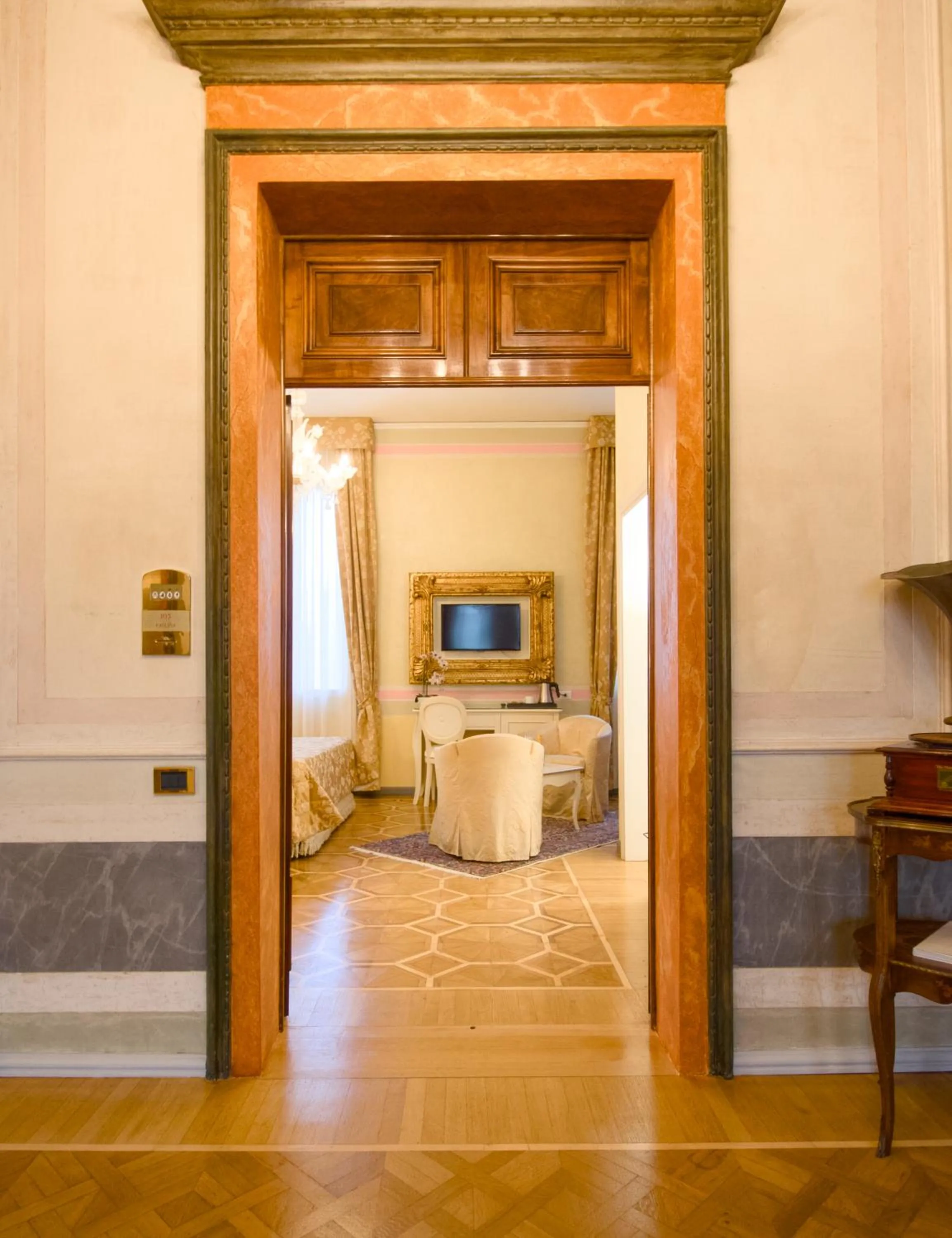 Seating area in Hotel Villa Stucky