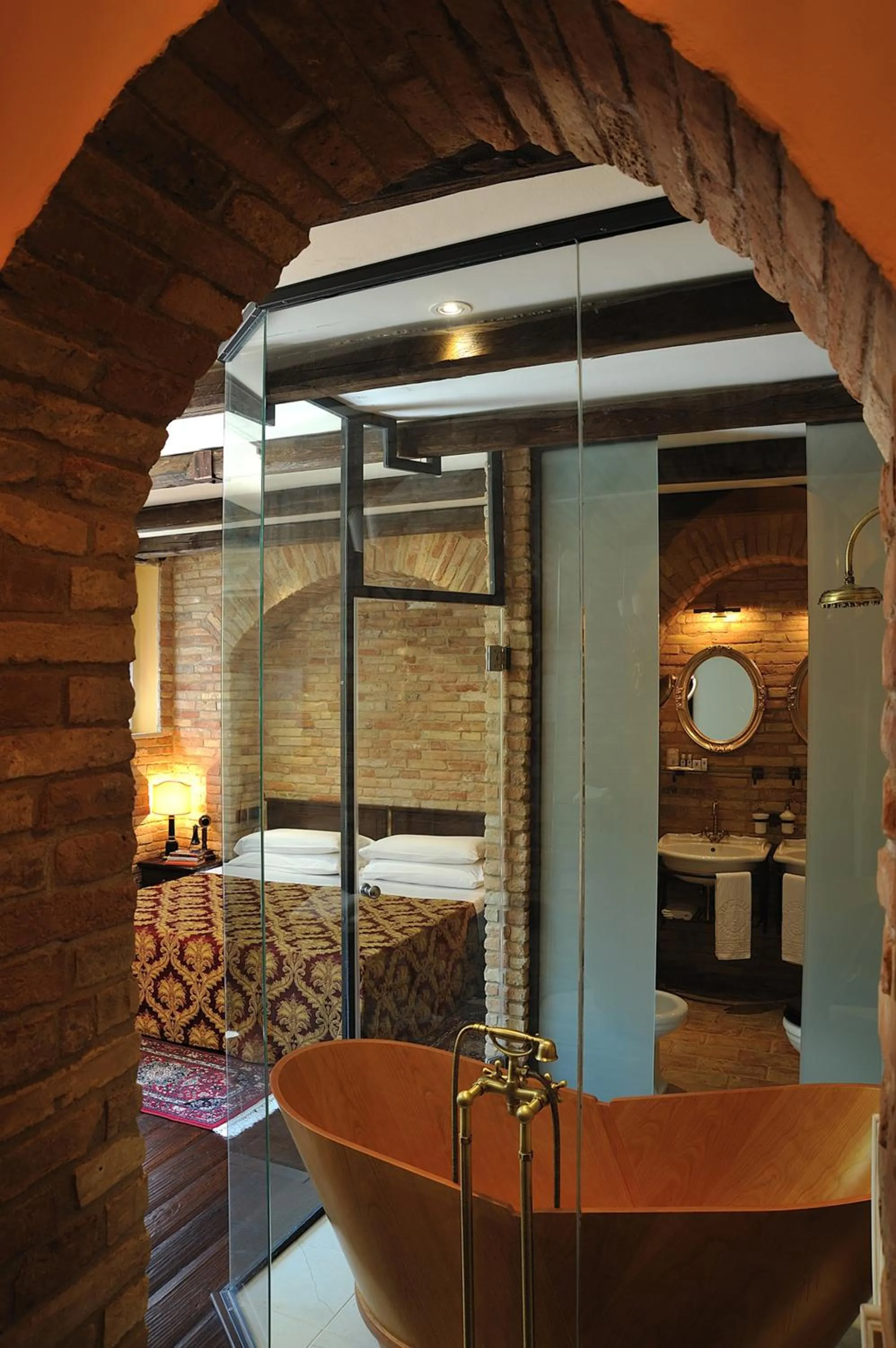 Bed in Hotel Bonconte