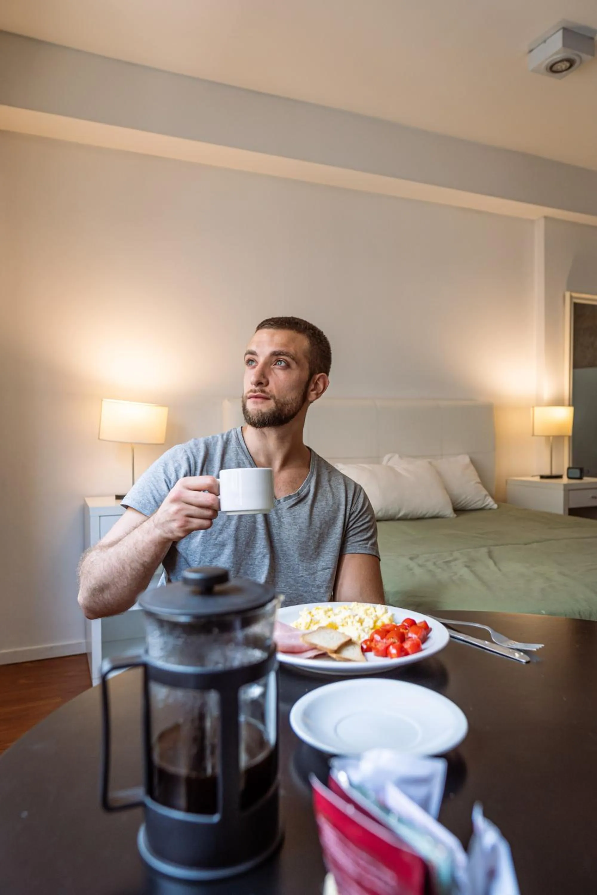 kitchen in BENS Downtown Apartments