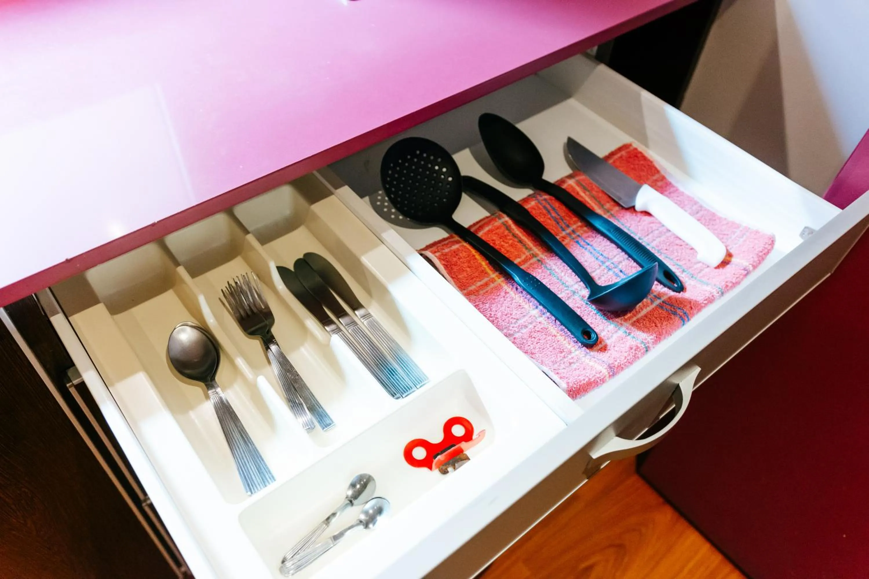 kitchen in BENS Downtown Apartments