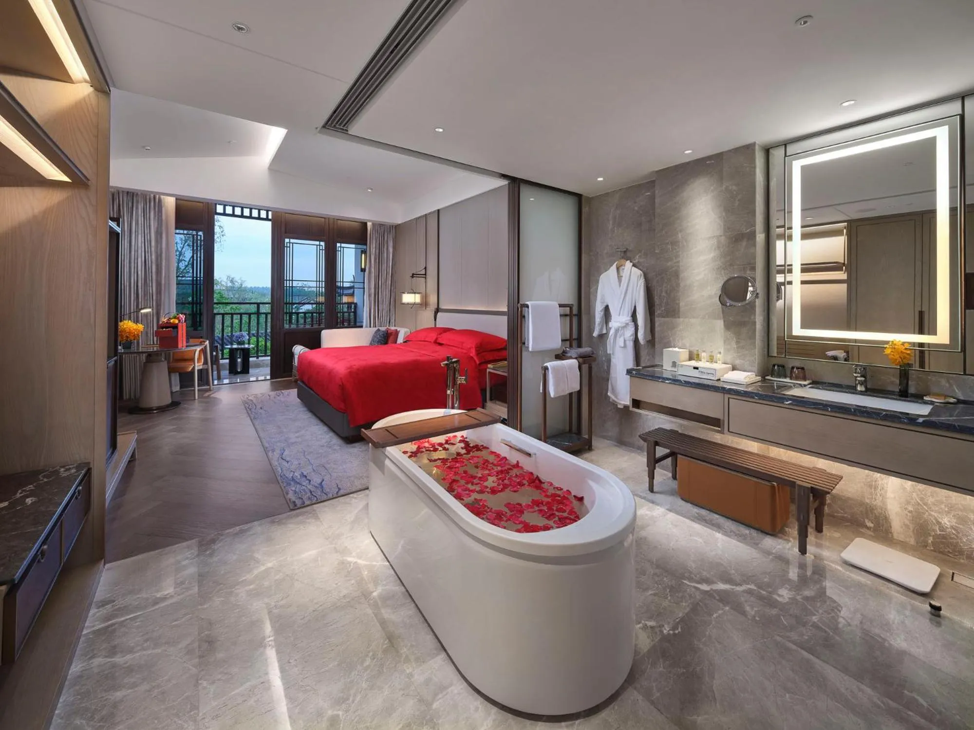 wedding, Bed in Doubletree By Hilton Yancheng Dayangwan