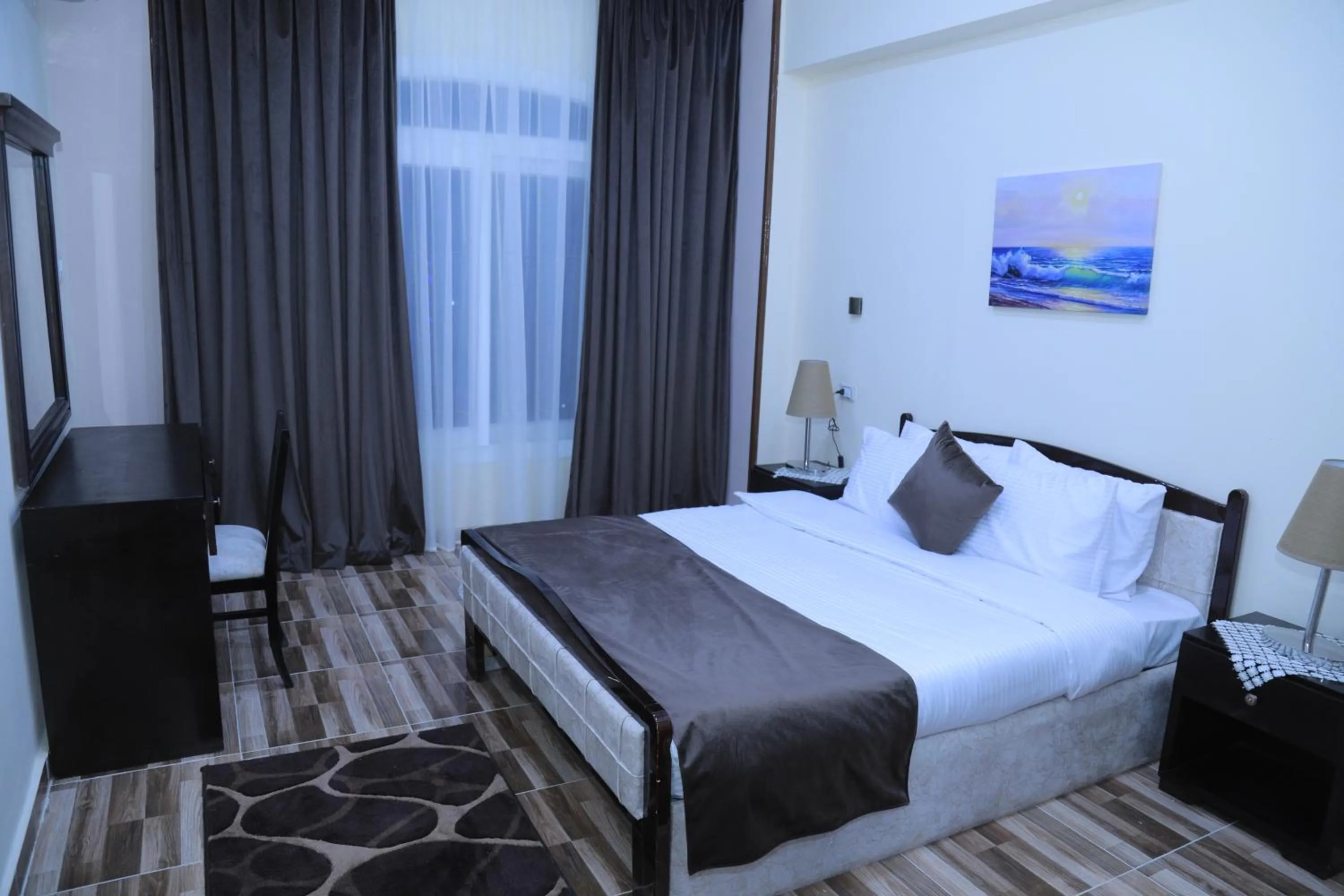 Bed in Jewel Fayed Hotel