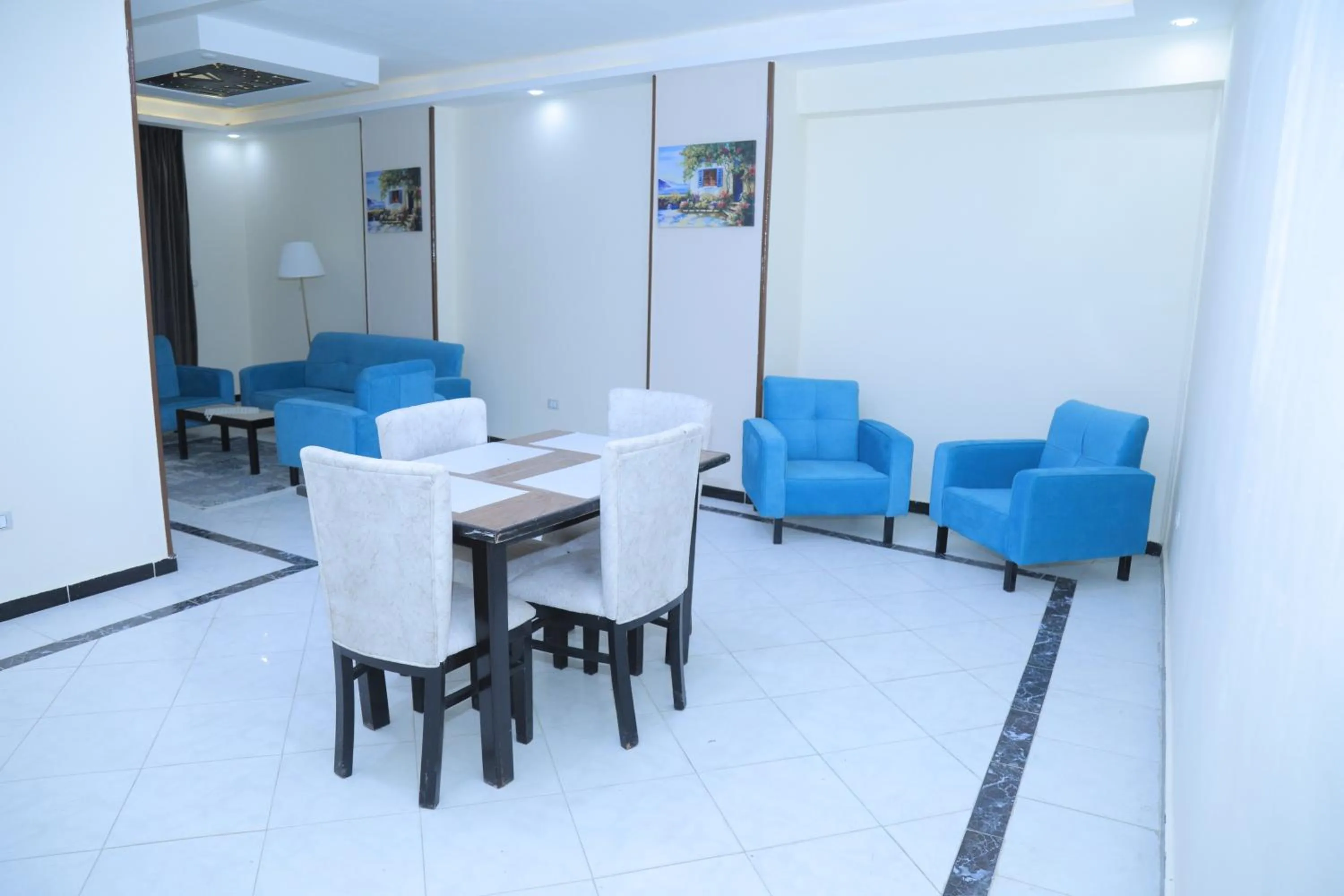 Seating area in Jewel Fayed Hotel