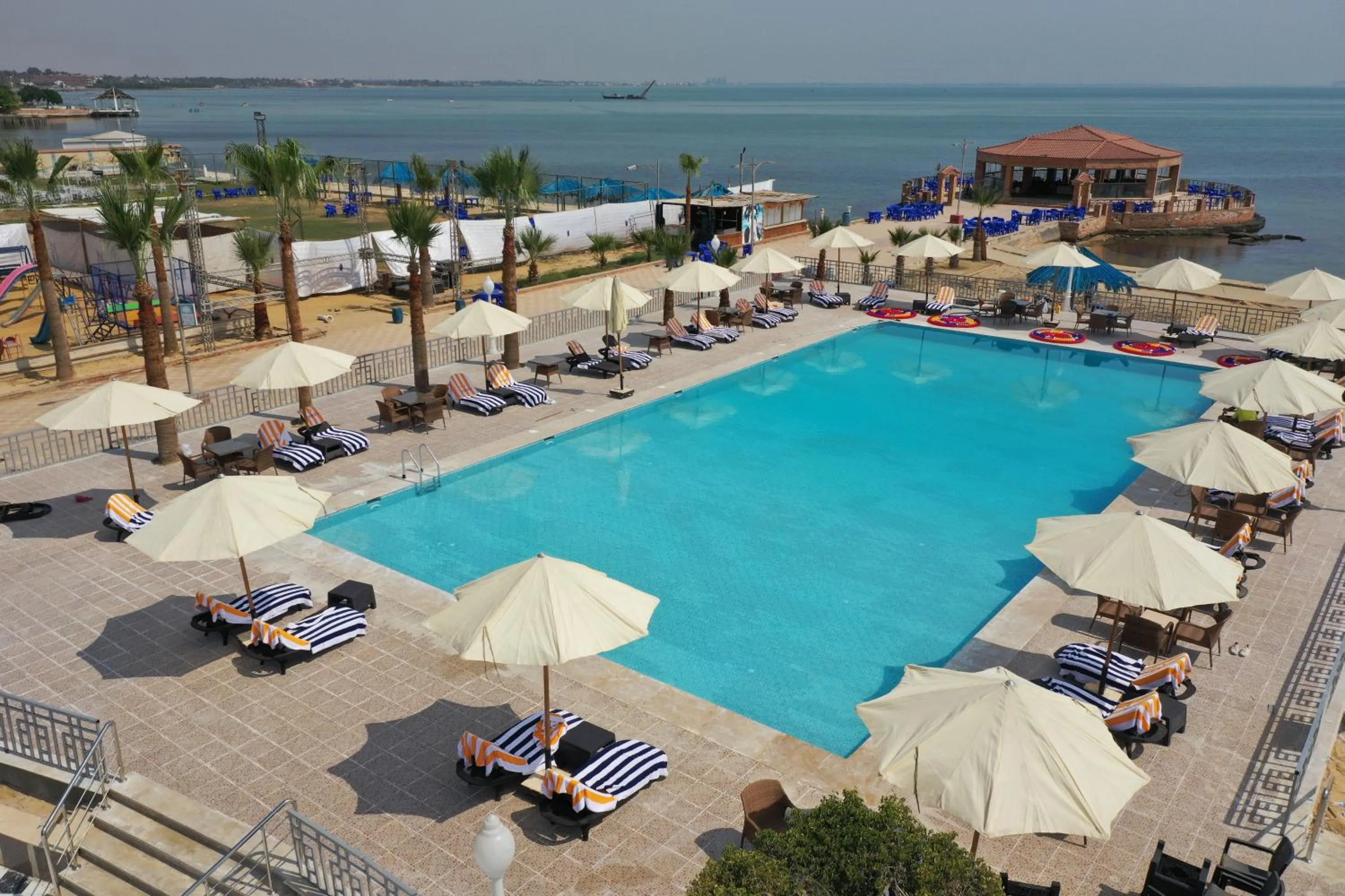 Swimming pool in Jewel Fayed Hotel