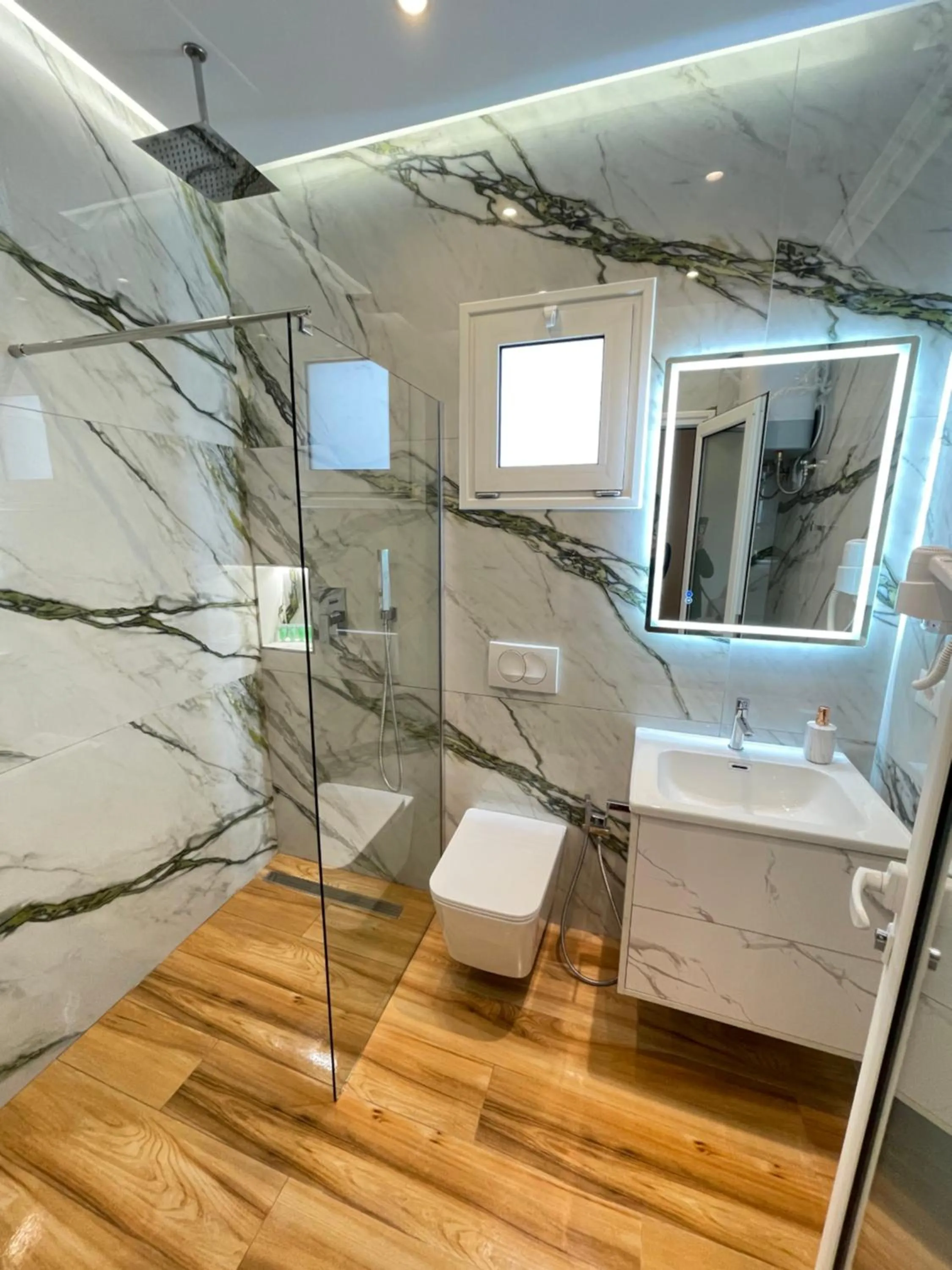 Shower in Arial Penthouse Suites