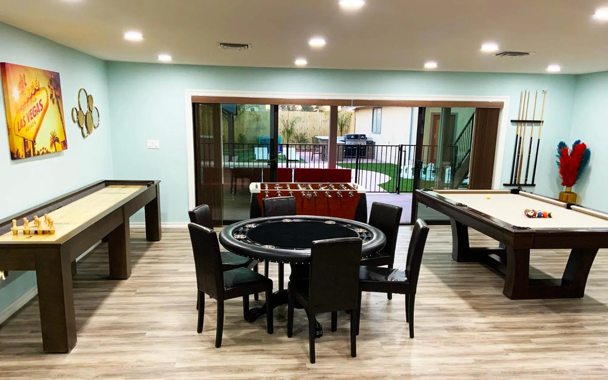 Game Room in Buddha Mansion Luxury Resort - 8BR Modern, HotTub, Huge pool, Sauna, BBQ grill, Game Room