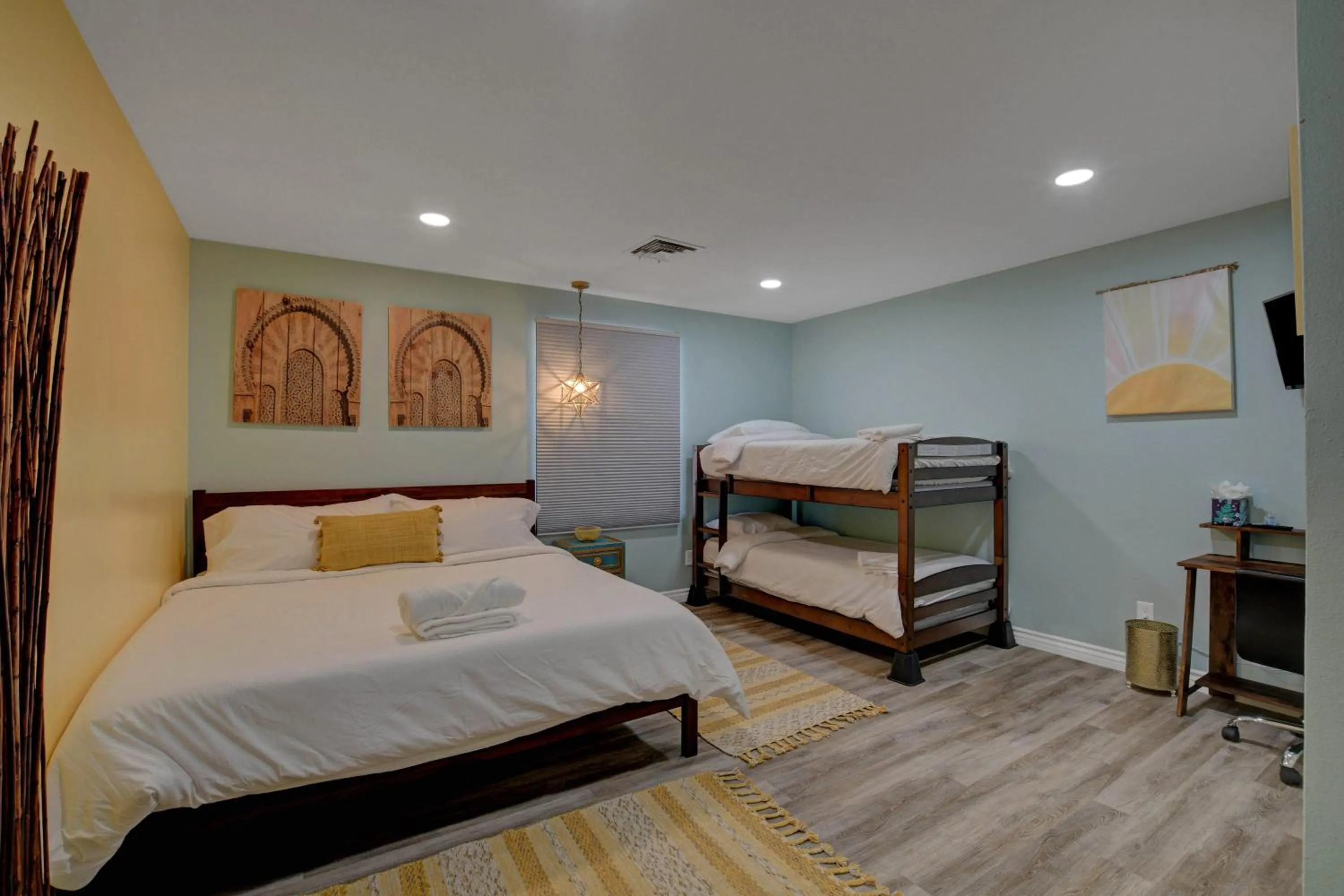 Bed in Buddha Mansion Luxury Resort - 8BR Modern, HotTub, Huge pool, Sauna, BBQ grill, Game Room