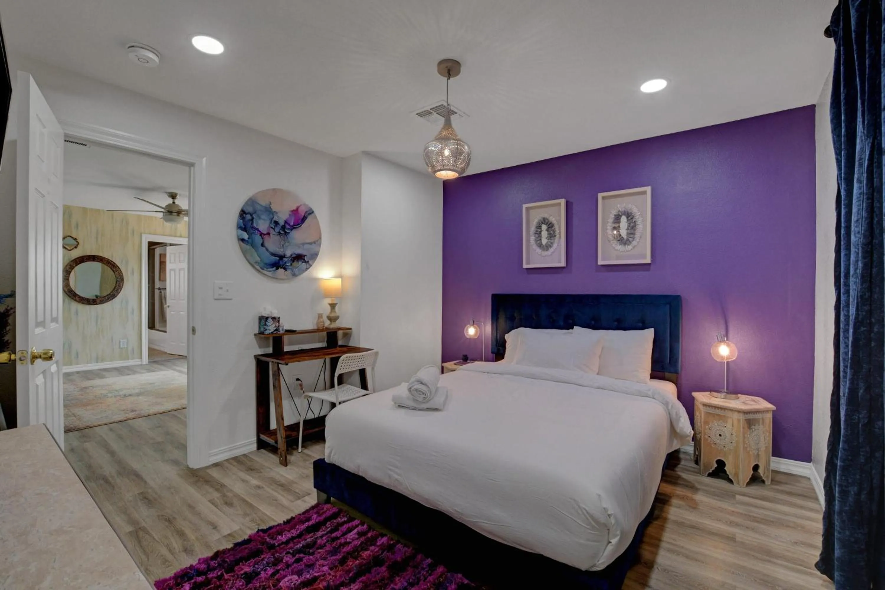 Bed in Buddha Mansion Luxury Resort - 8BR Modern, HotTub, Huge pool, Sauna, BBQ grill, Game Room